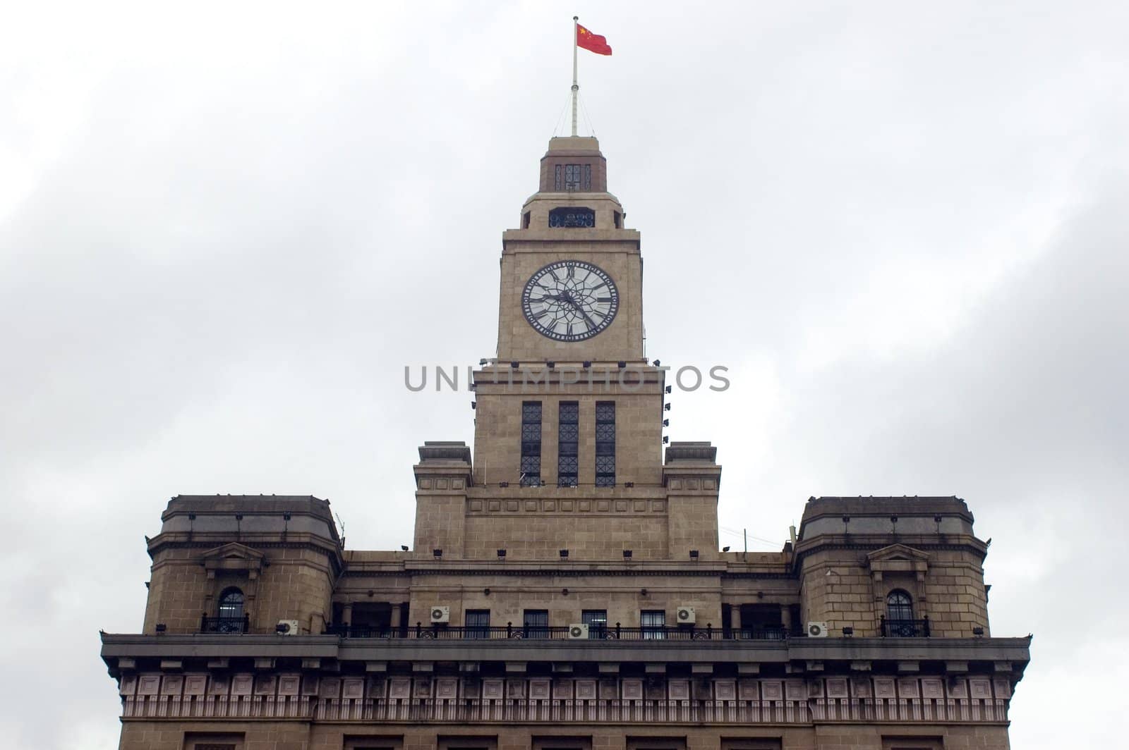 Shanghai, China. City center, Zhongshan Road with buildings in classic style.