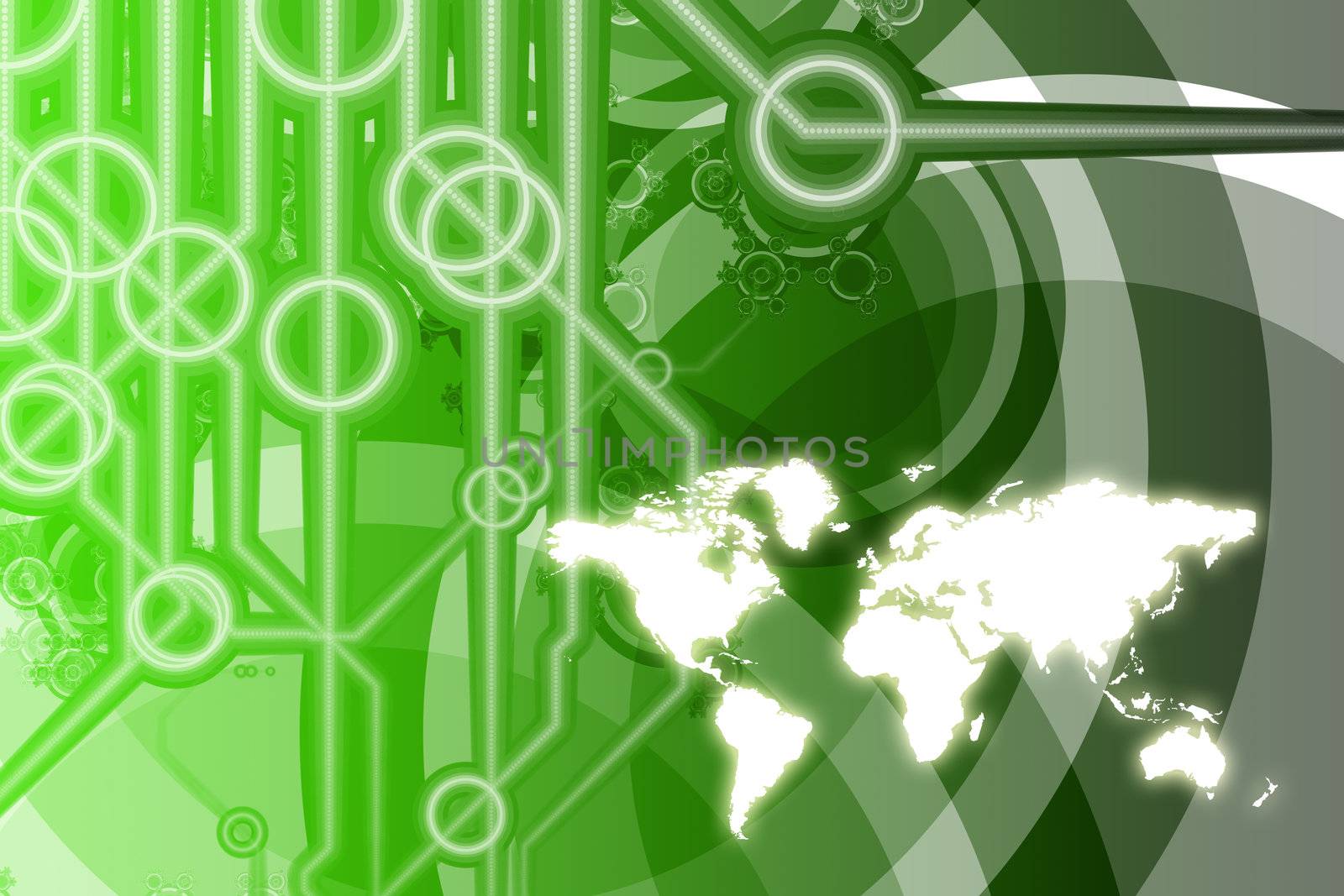 Global Business Color Technology Abstract in Colors