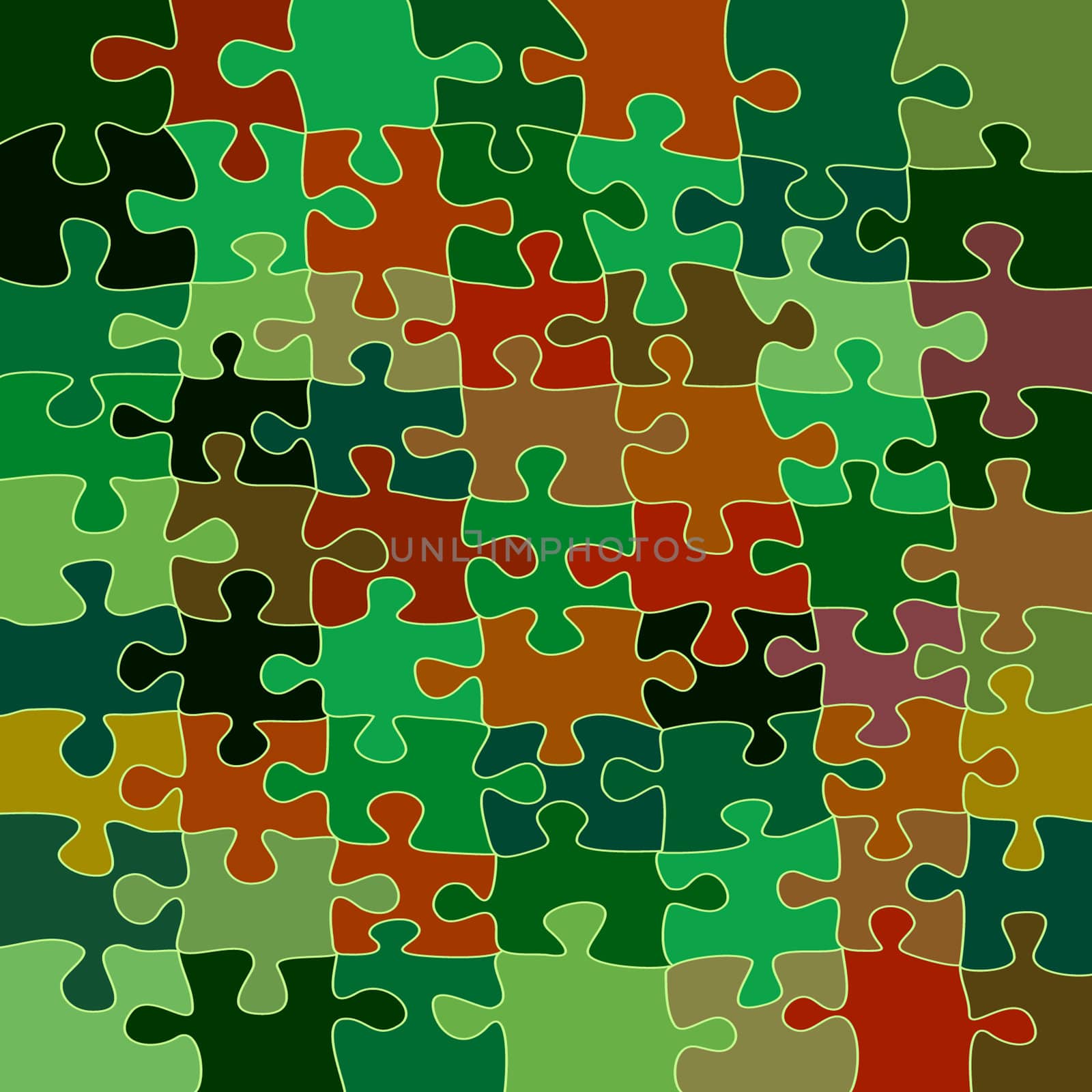 Background with puzzle pieces