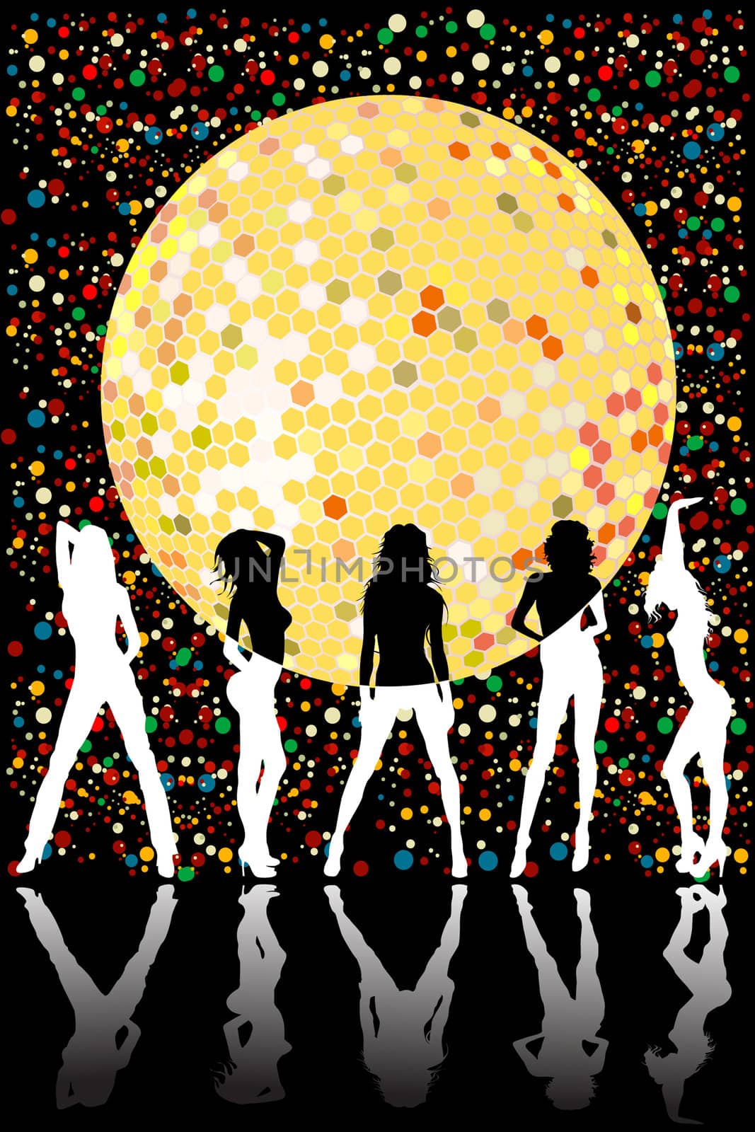 Disco party design by Lirch