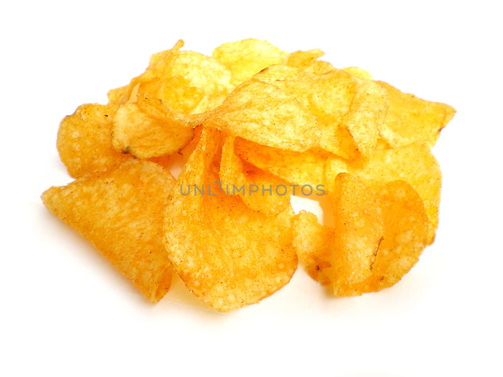 chips isolated on white background