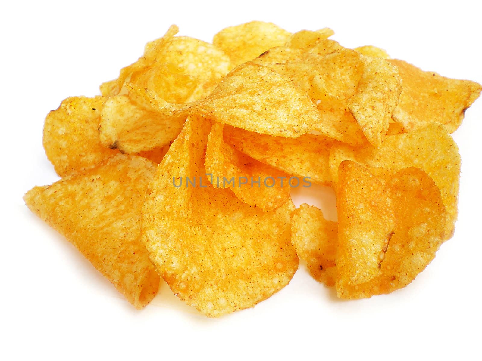 chips isolated on white background