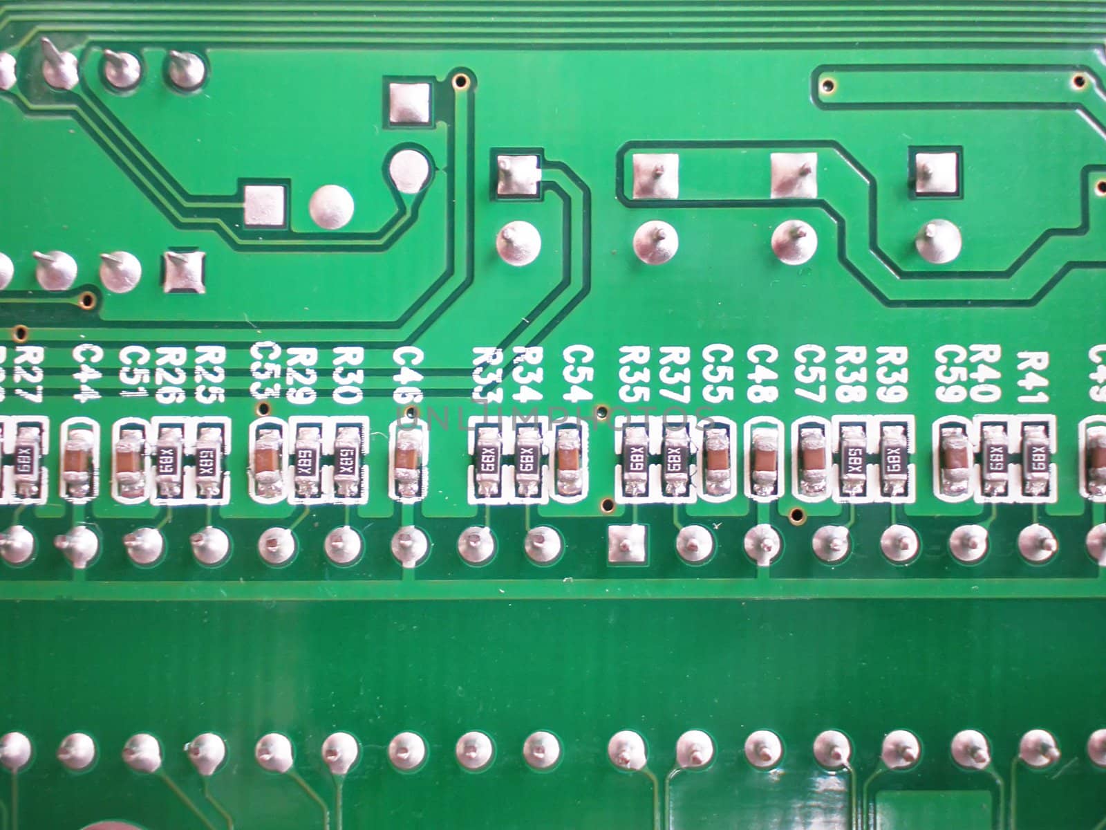 main board close up on white