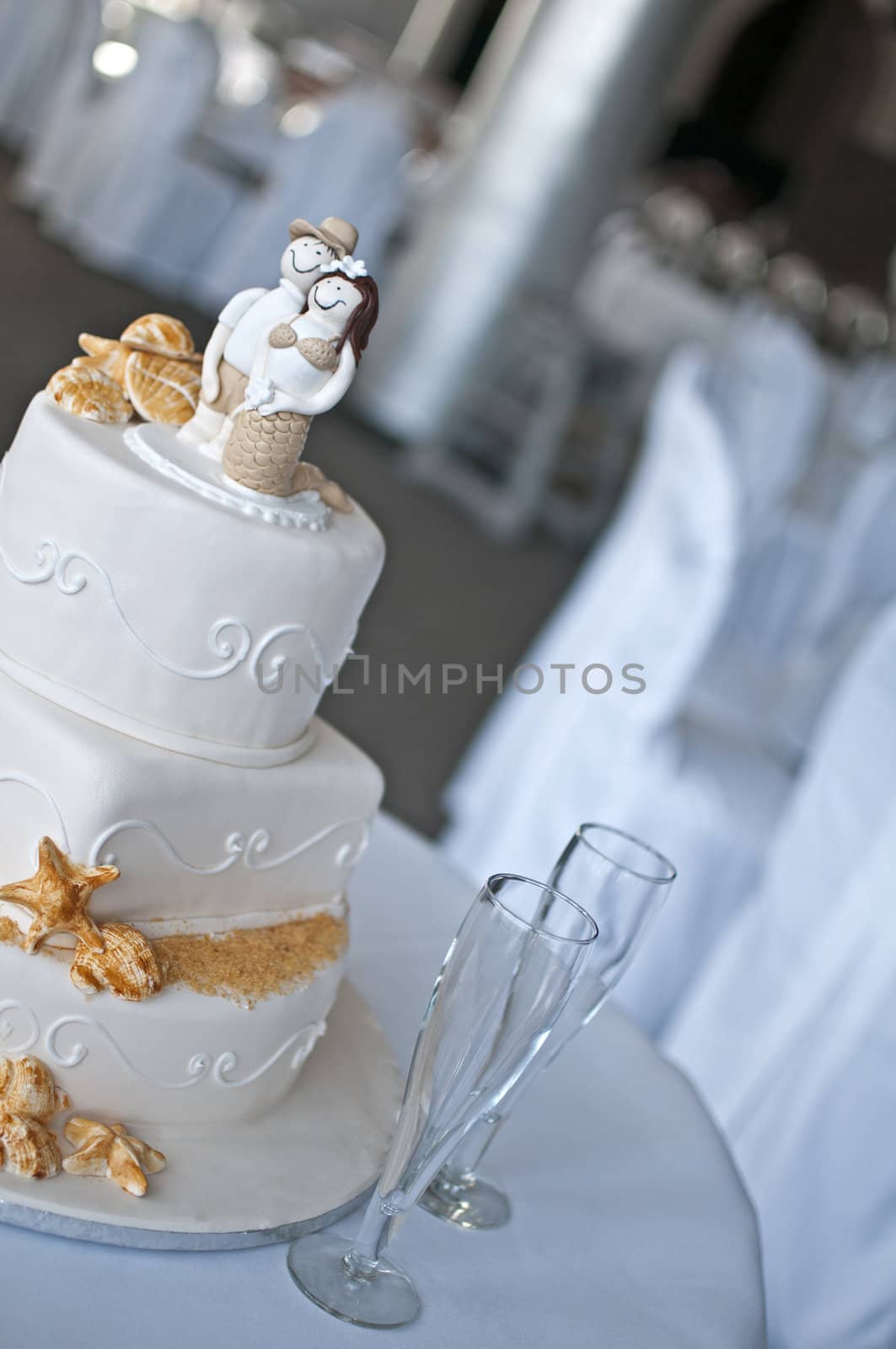 Close-up of a Wedding Cake in Cyprus