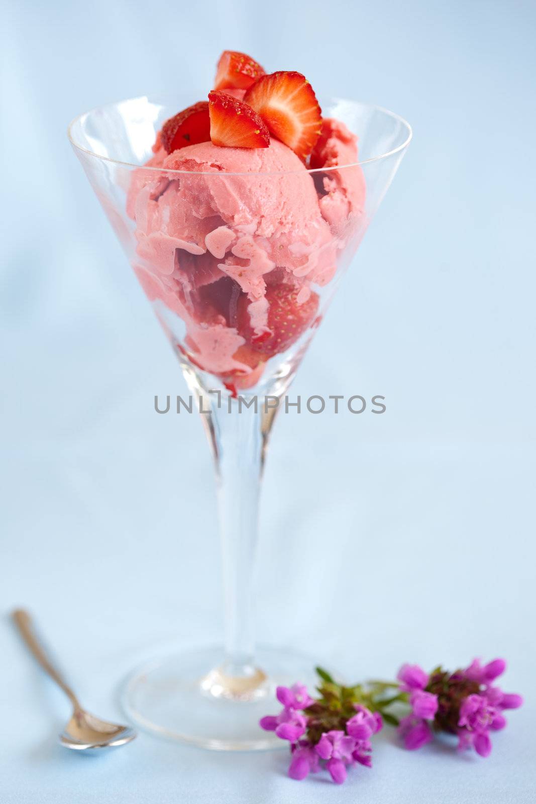 Strawberry frozen yogurt by Fotosmurf