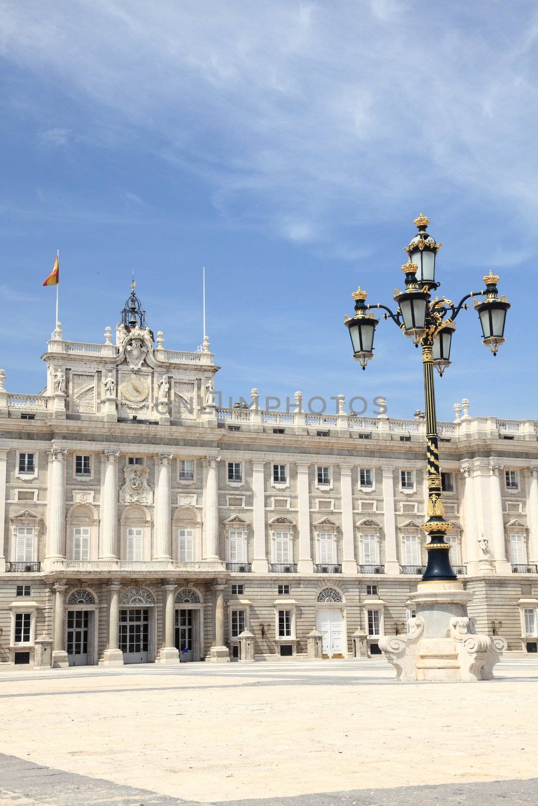 Madrid - Royal Palace. Palacio de Oriente, Madrid landmark, Spain. 