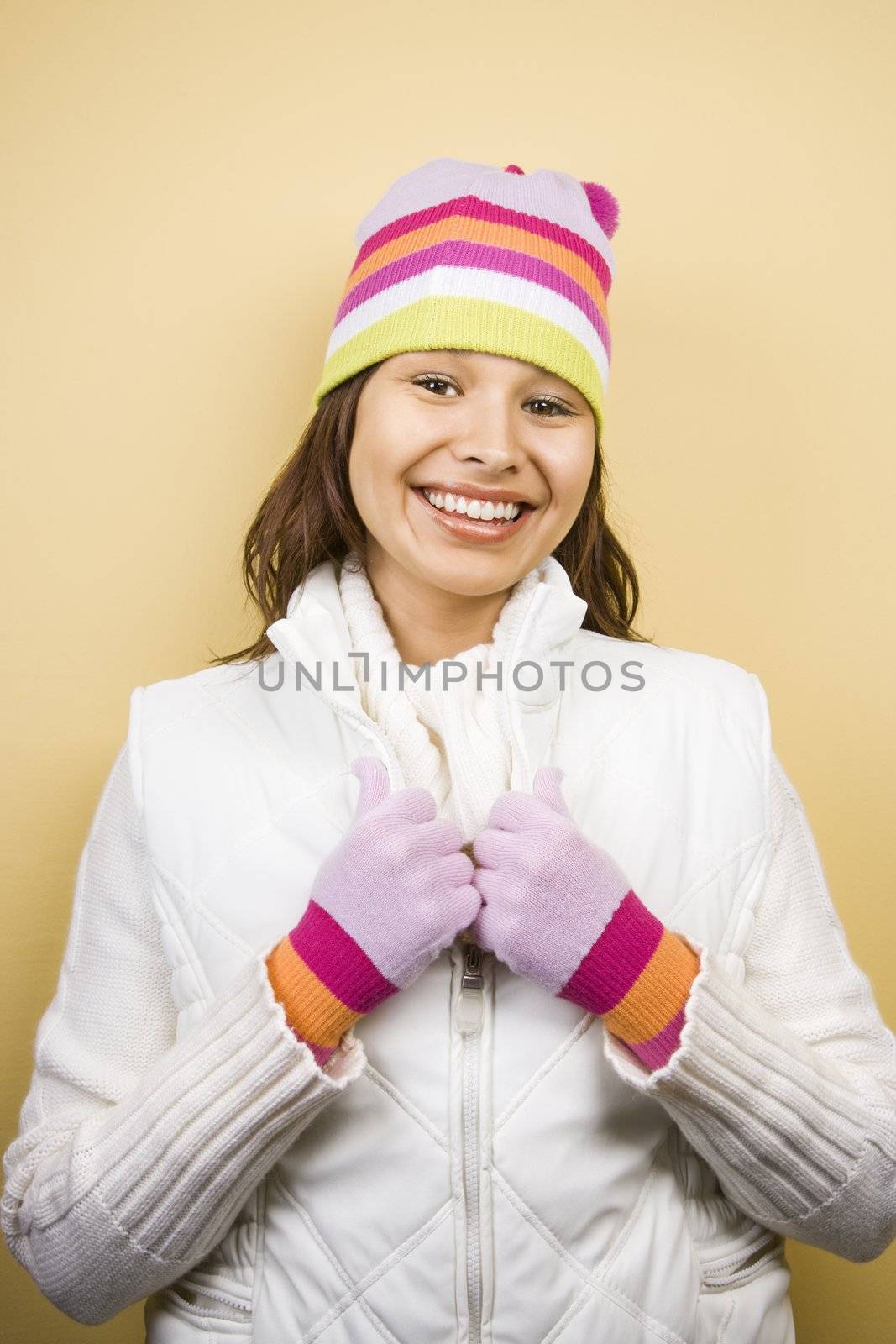 Woman in outerwear. by iofoto