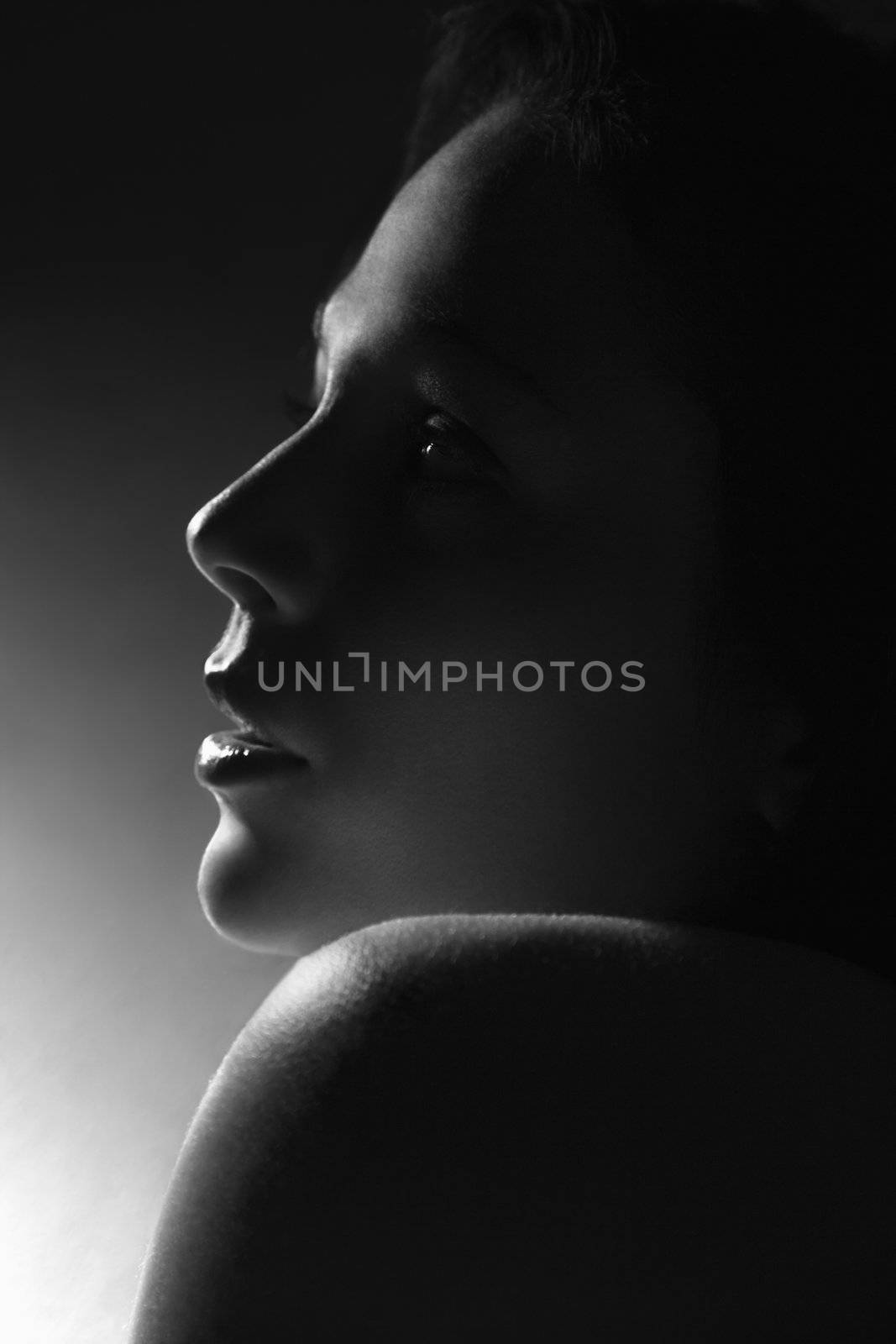 Woman profile. by iofoto