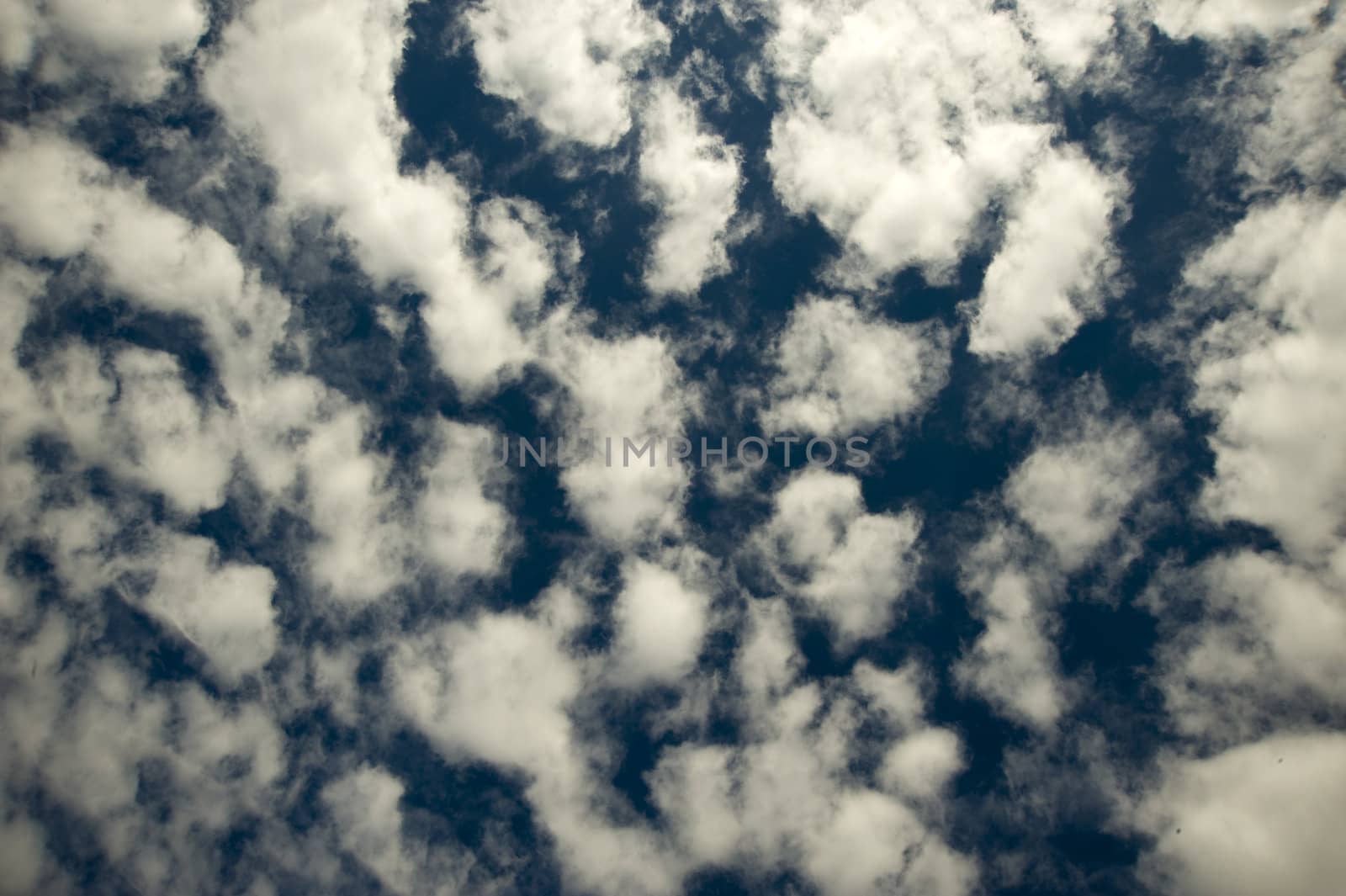 Clouds in the summer time. Taken sing the polarising filter.