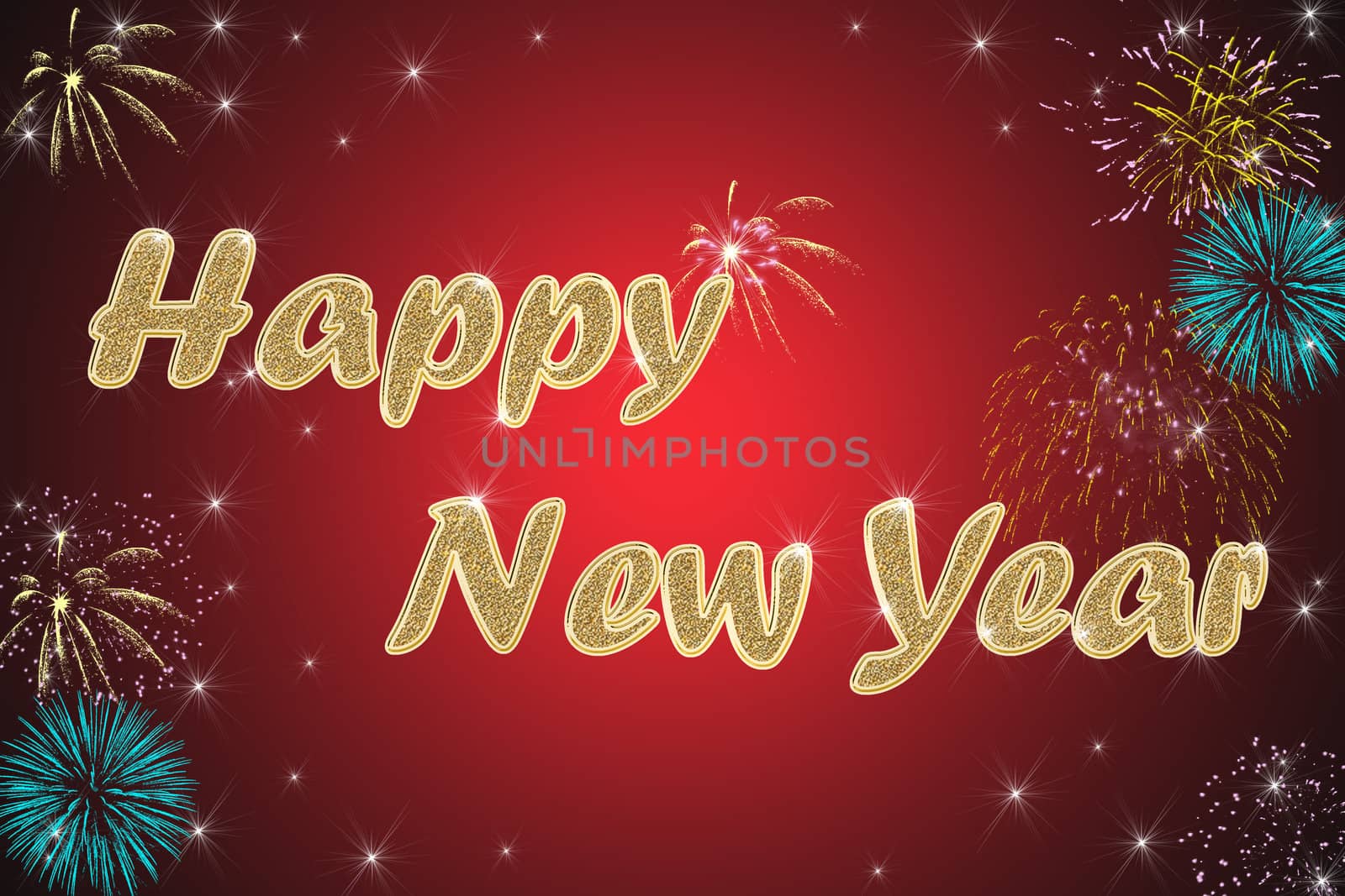 happy new year red background by Dessie_bg