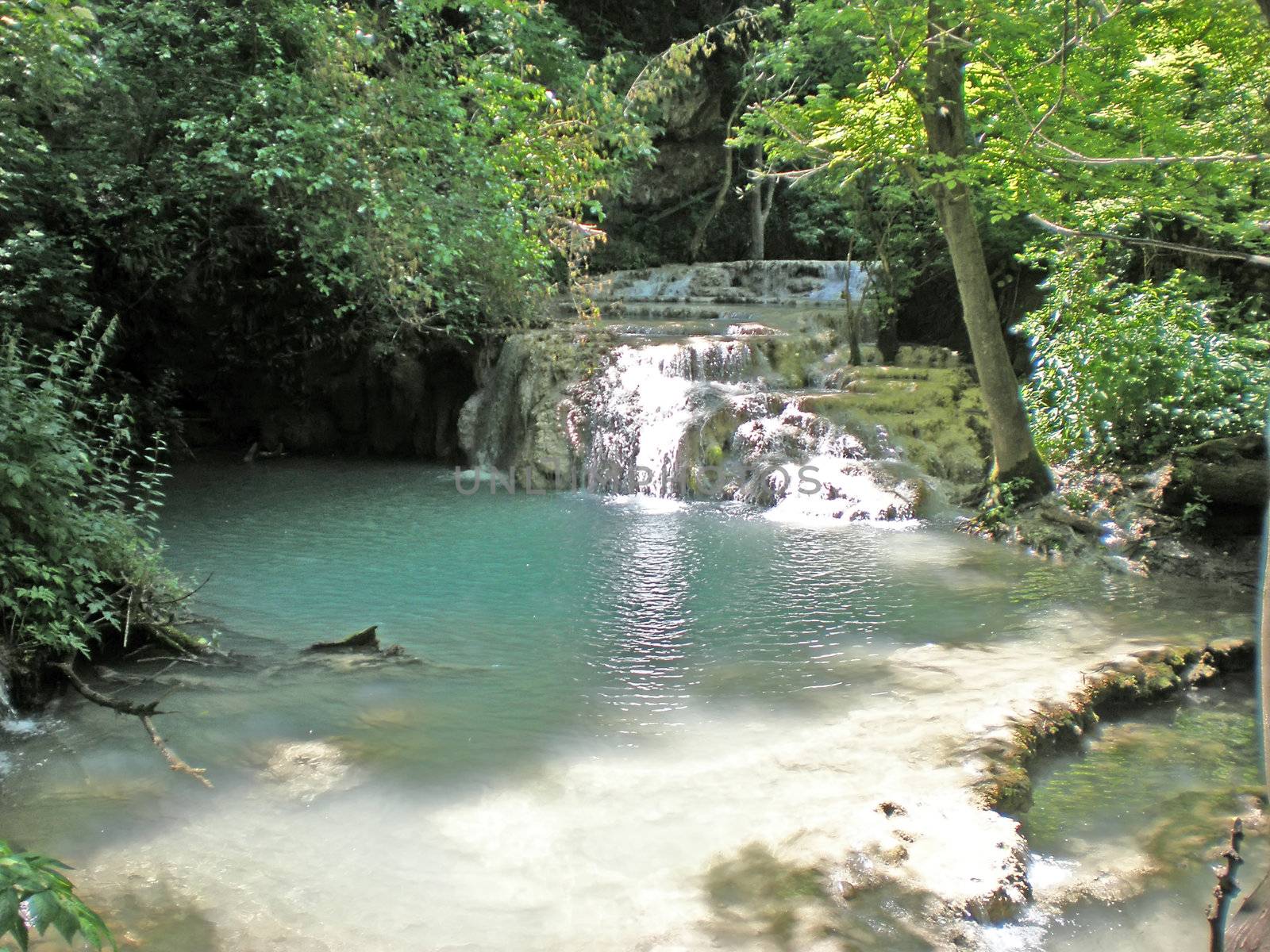 mountain waterfall near Krushuna Bulgaria