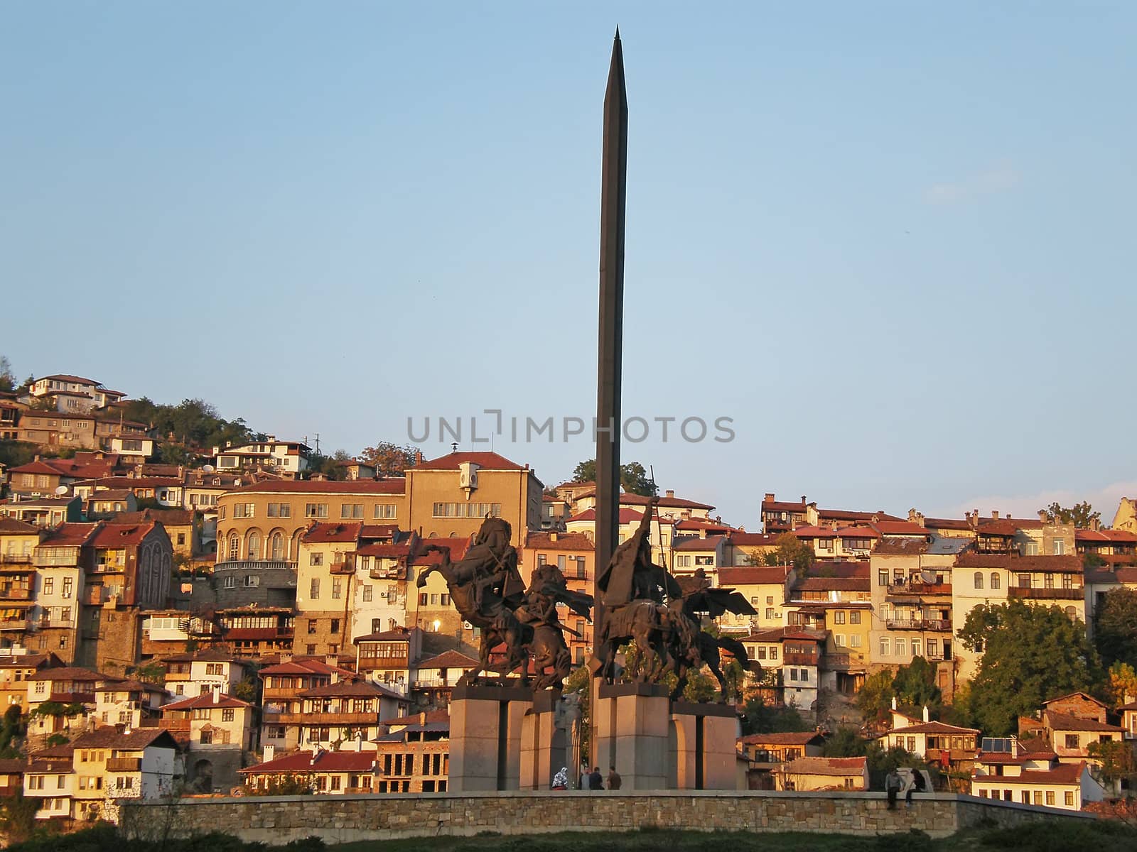 city view with old houses, Veliko Turnovo Bulgaria