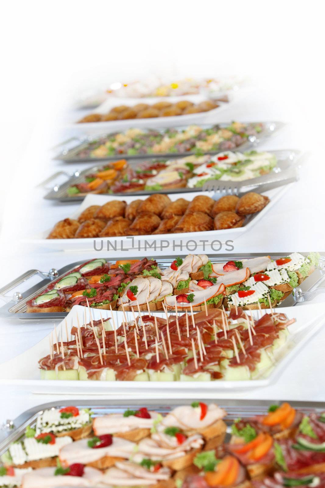 Buffet with appetizers or finger food by Farina6000