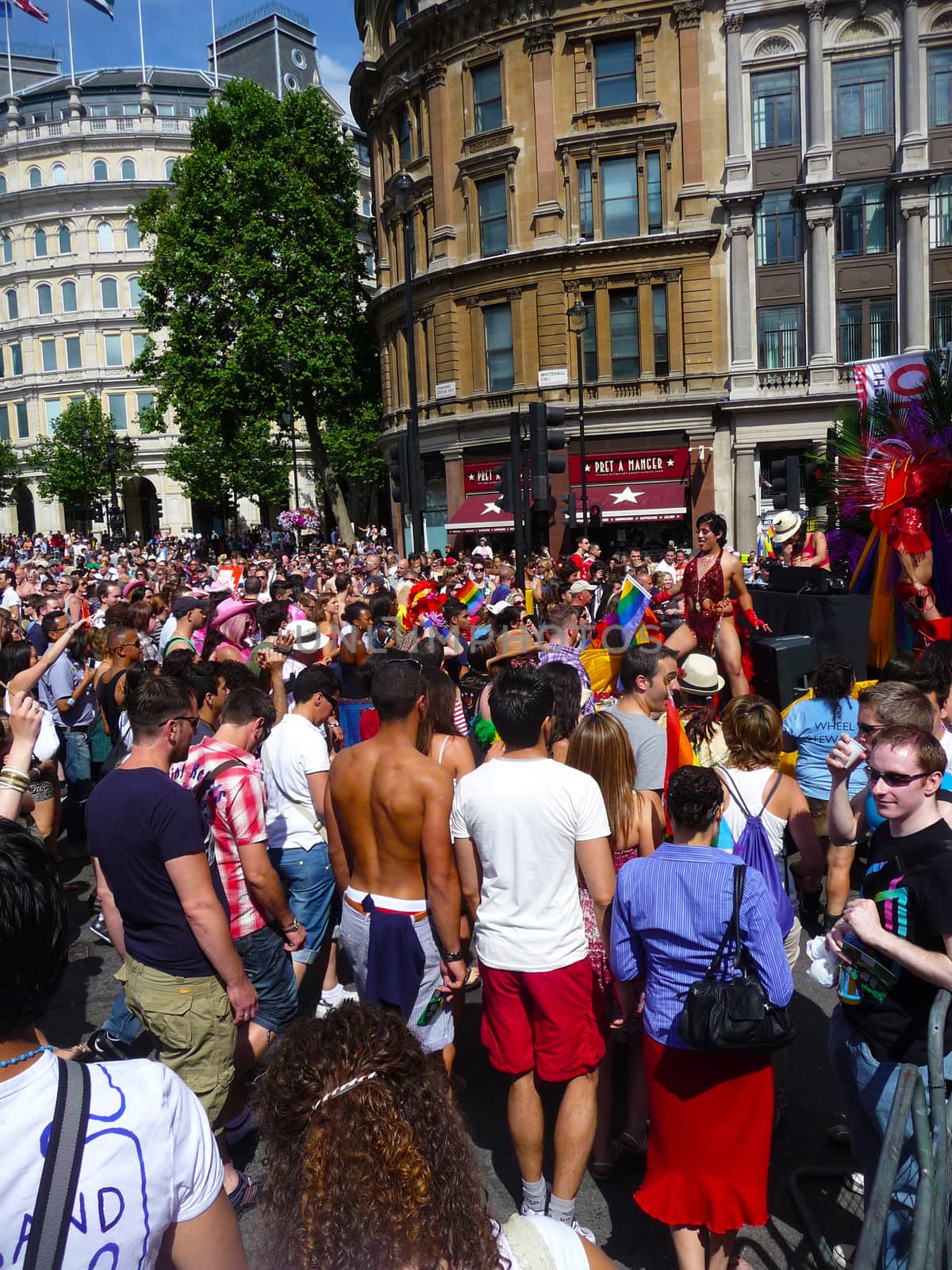 LONDON - July 3: Gay Pride Parade Day   July 3rd, 2010 in Central London, England.