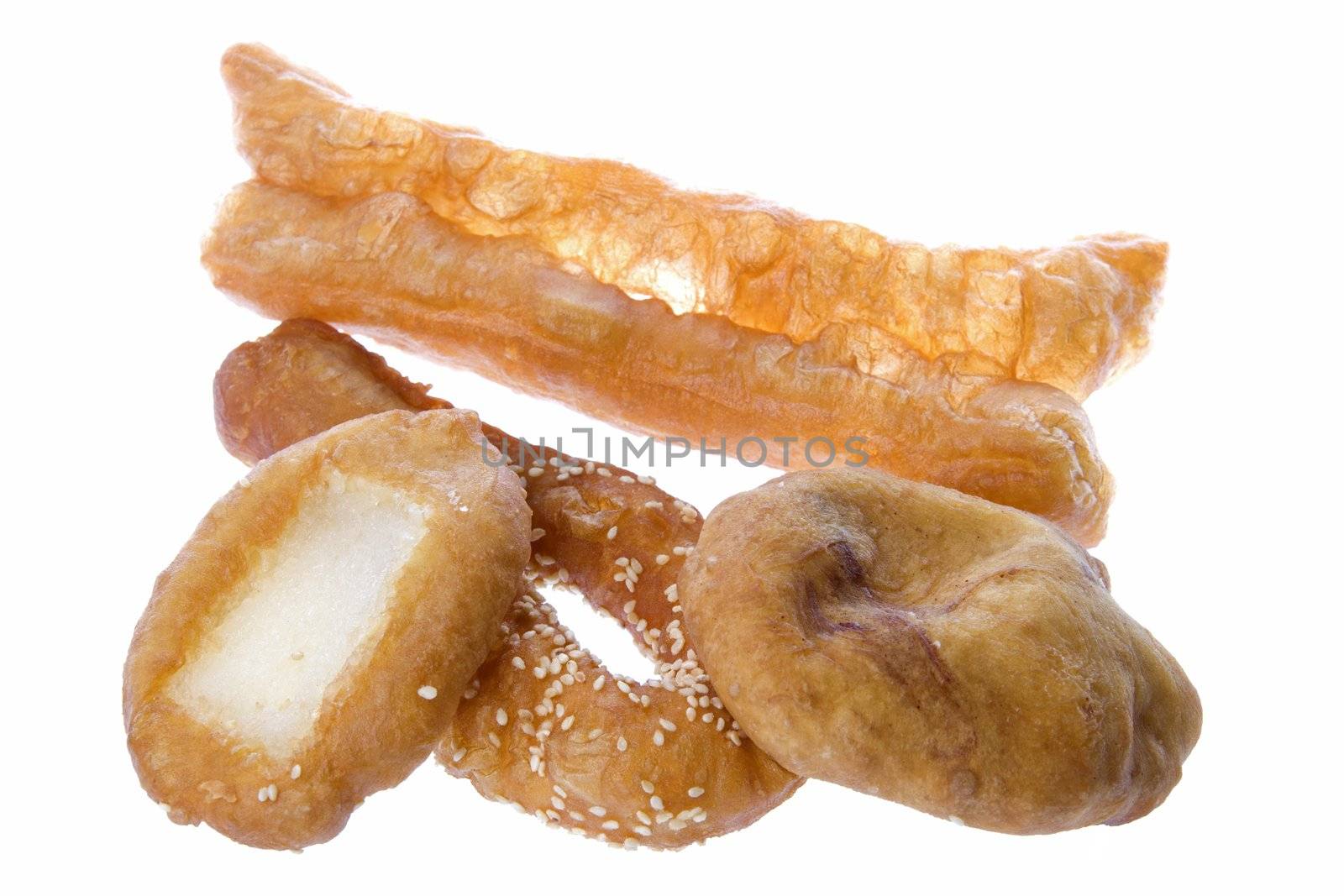 Isolated image of Malaysian fried pastries, usually eaten in the morning for breakfast.