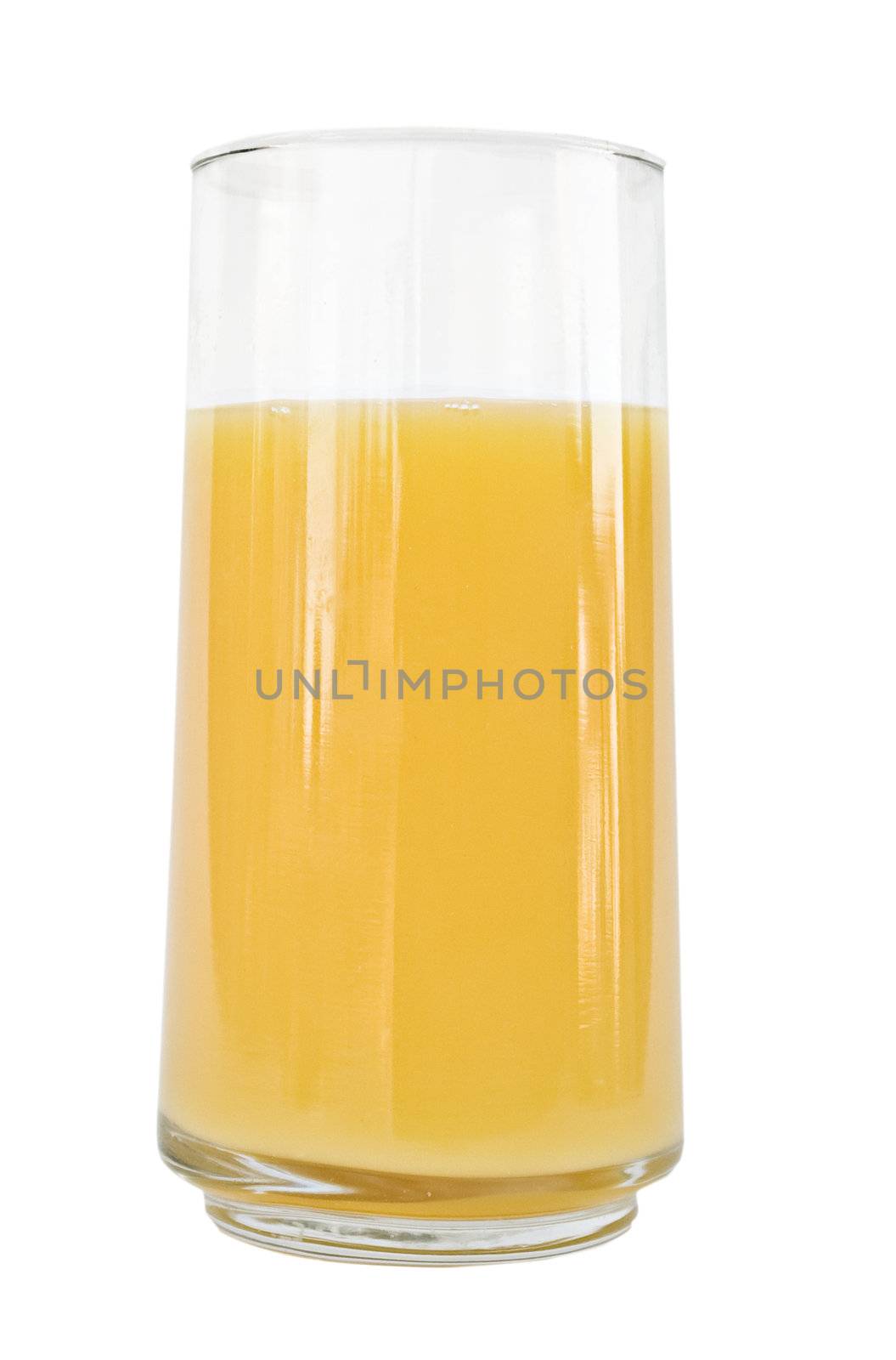 Orange juice isolated on white

