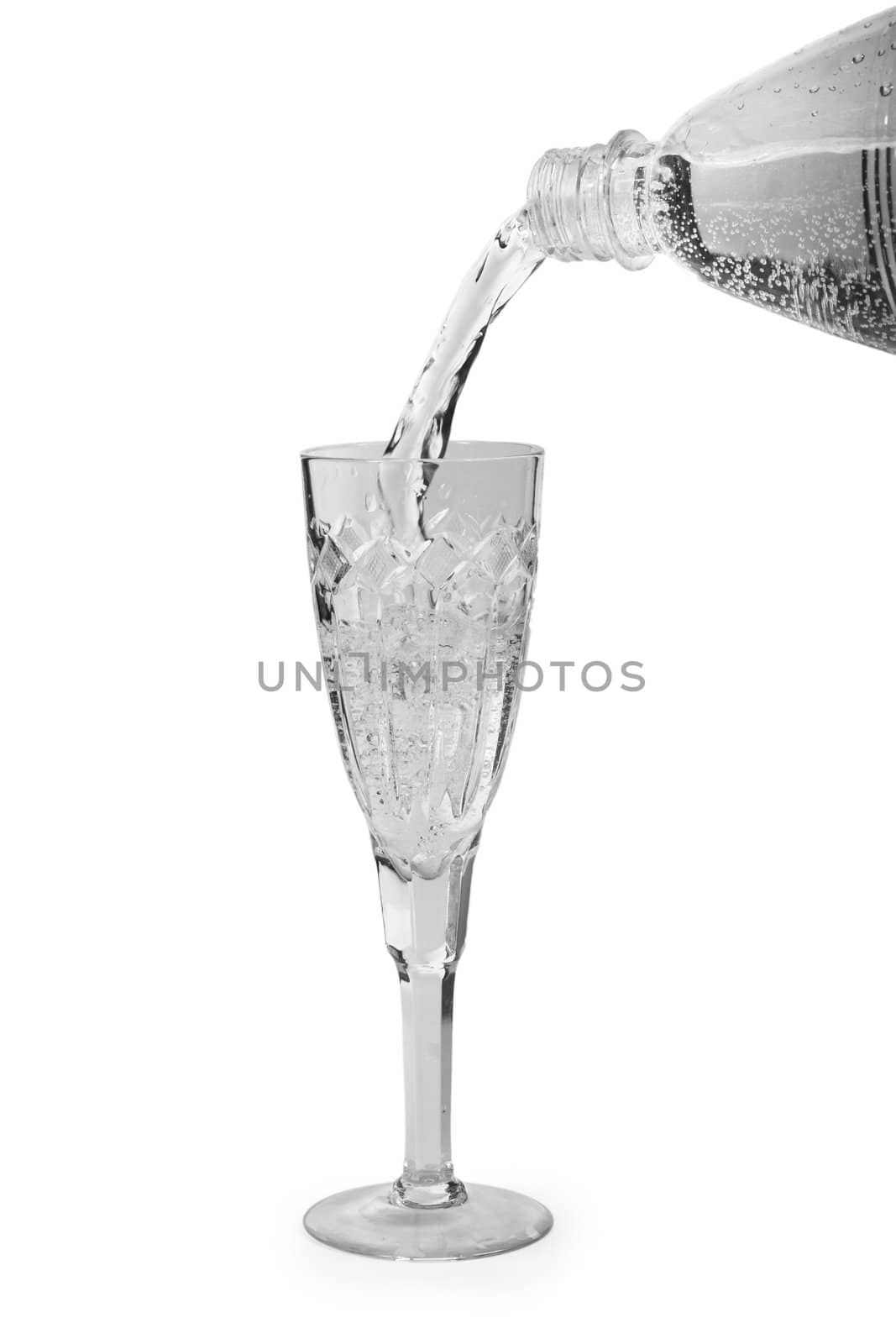 glass of water isolated on a white background by grigorenko