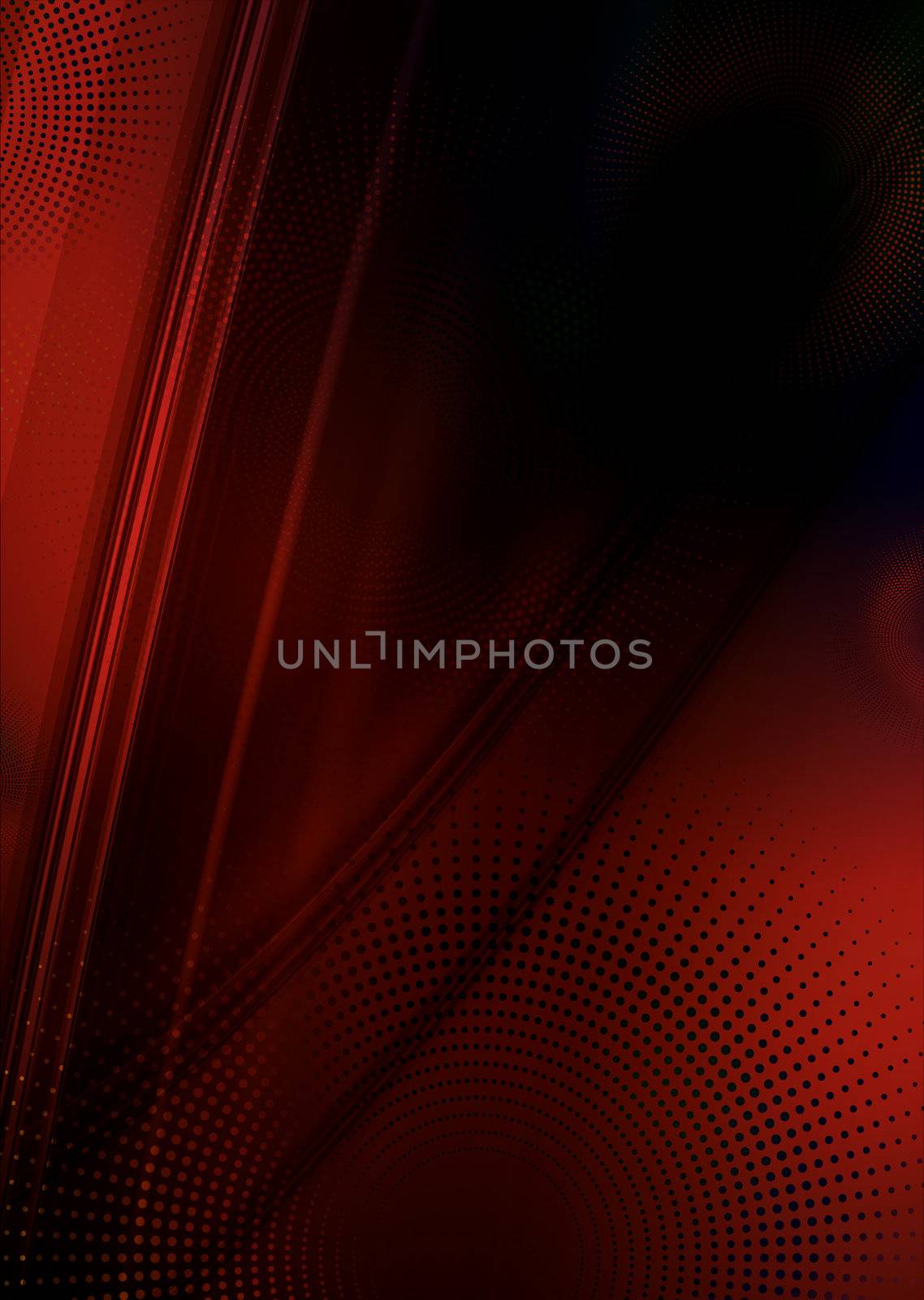 Red and black abstract flow background with copyspace