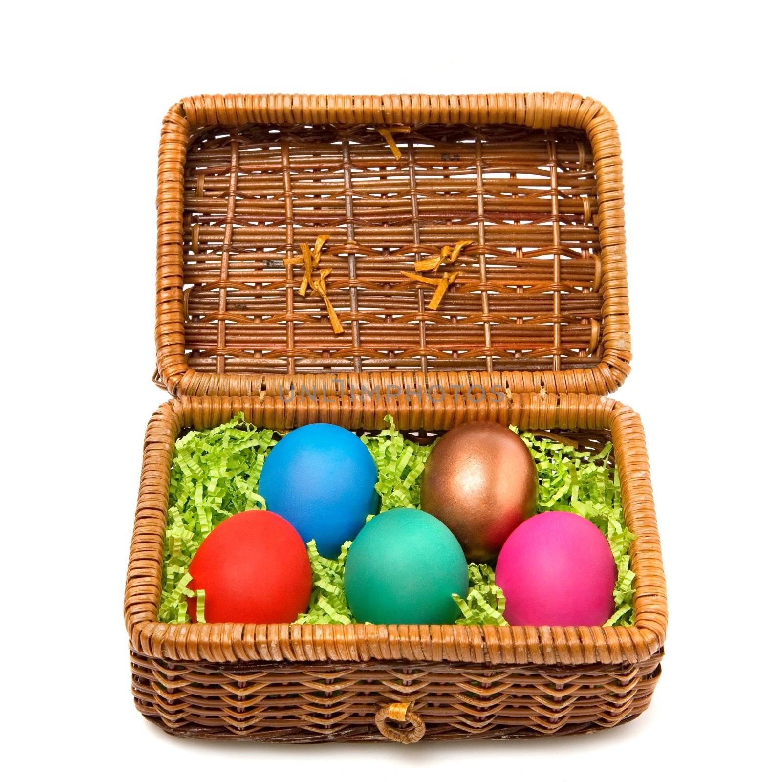 Easter casket with coloured eggs by Gravicapa