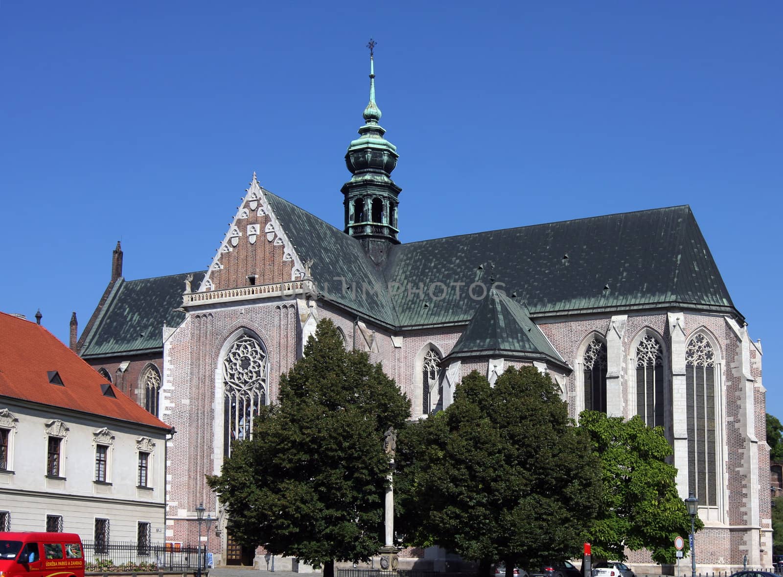 Building of Monastery at Mendel square in Brno, Czech Republic