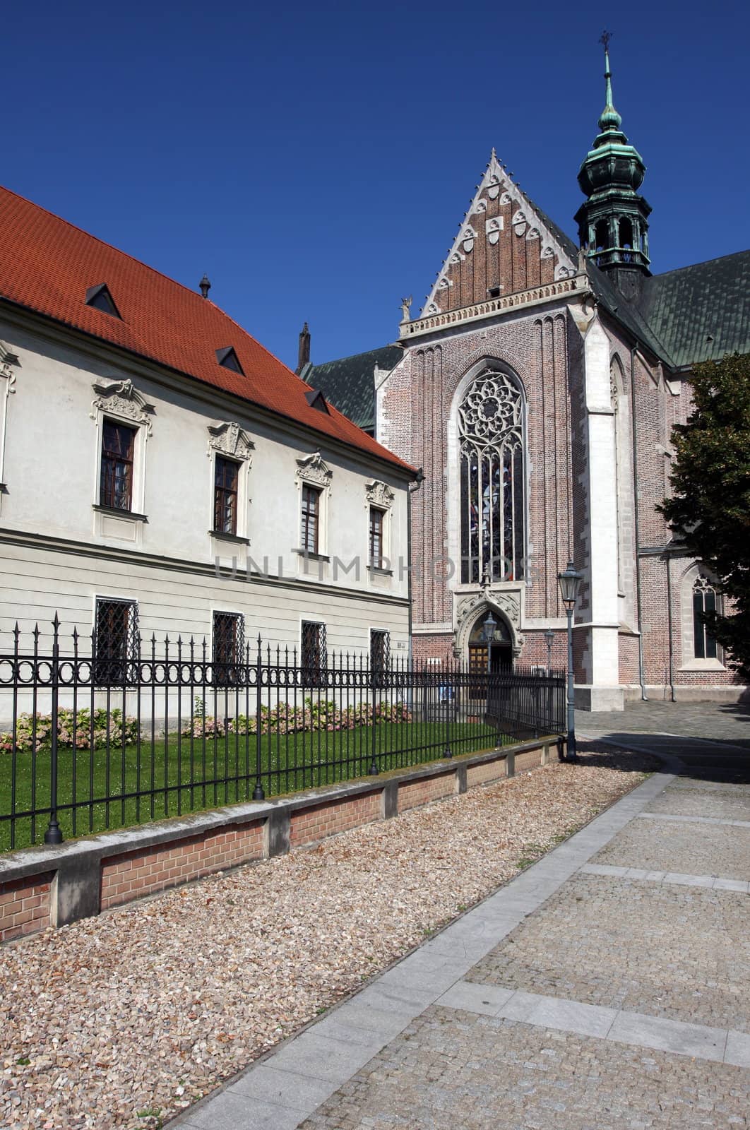 Building of Monastery at Mendel square in Brno, Czech Republic