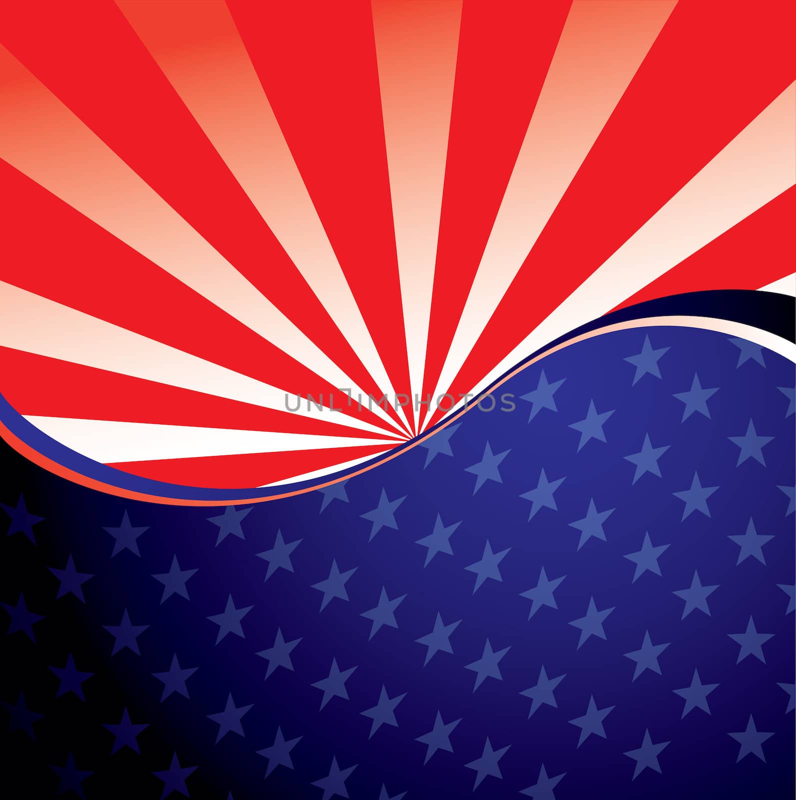 USA radiate background by nicemonkey
