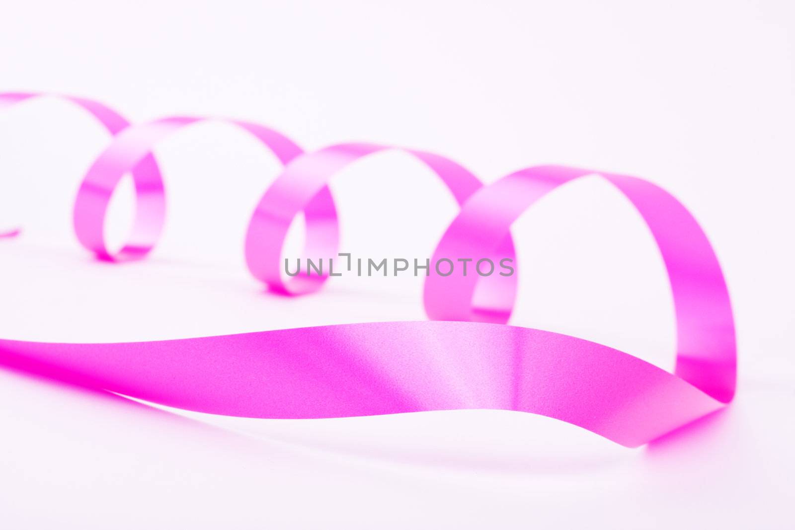 Holiday ribbon for valentine isolated over white