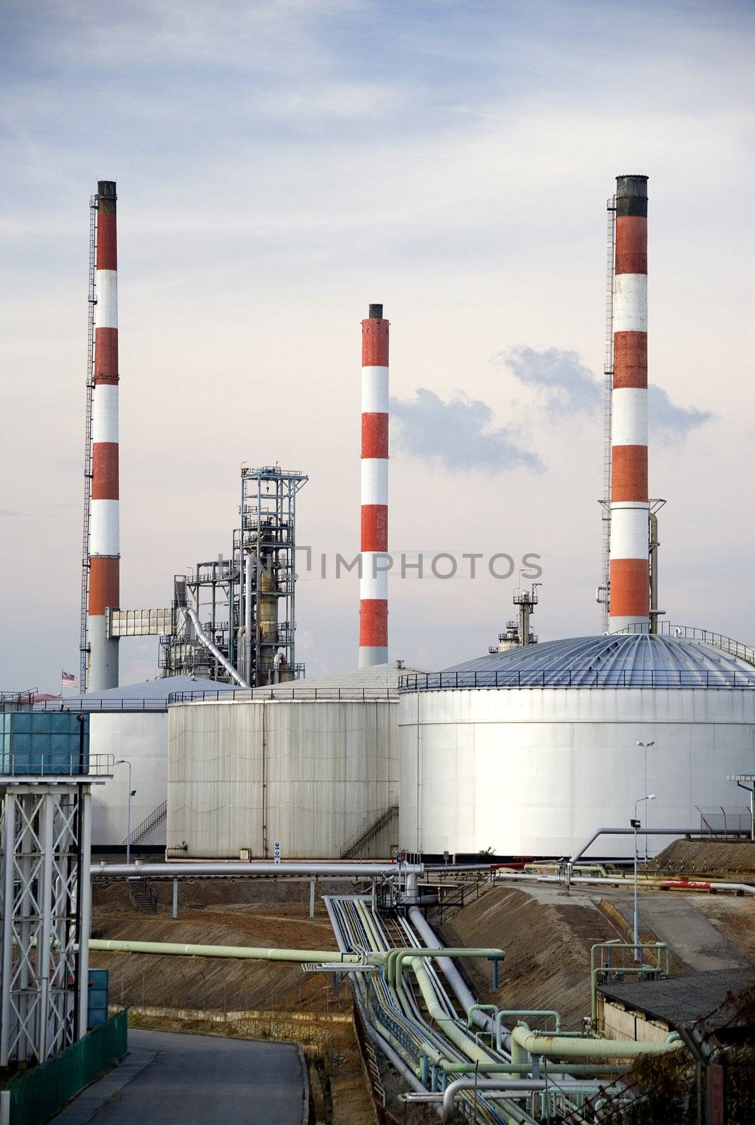 Image of oil refinery equipment in Malaysia.