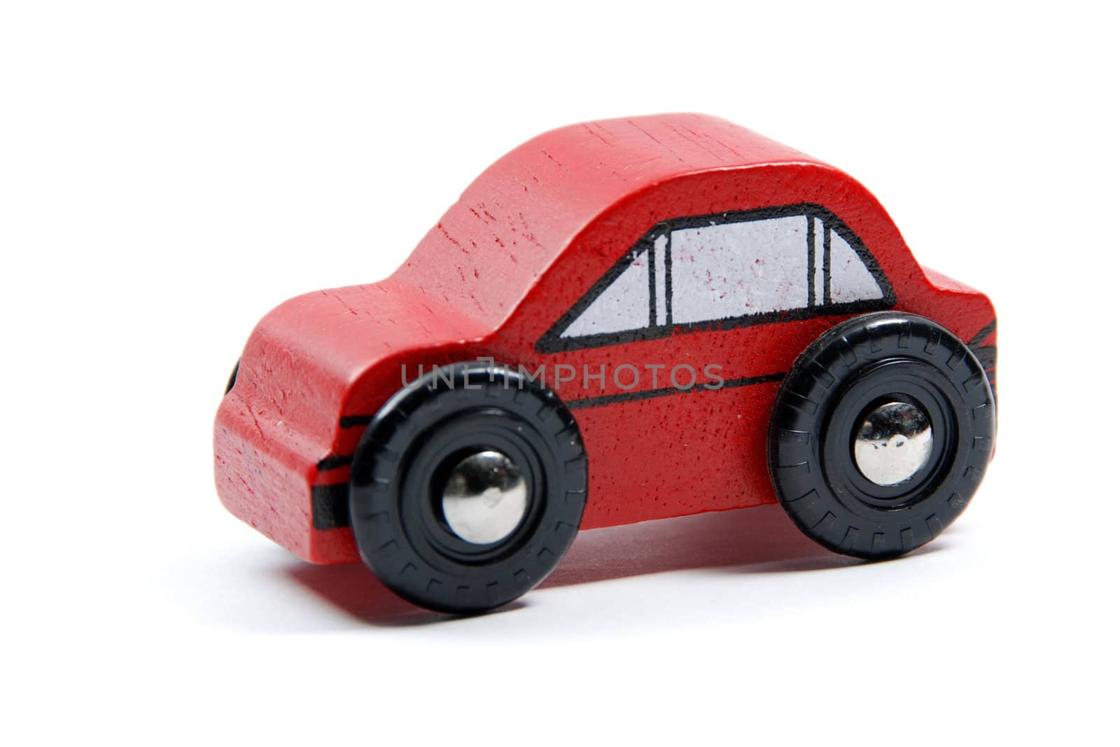 Simple red toy car