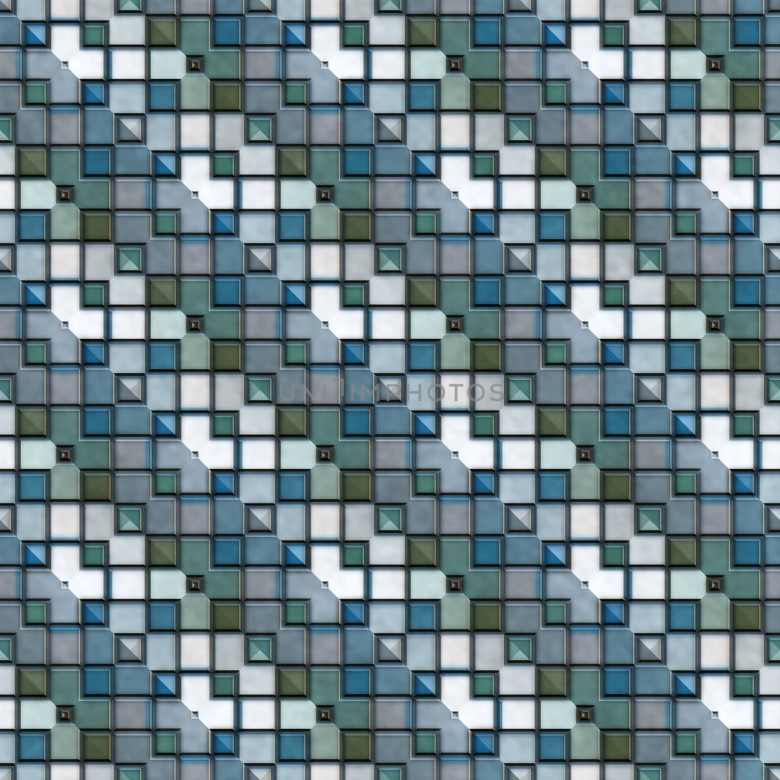 seamless texture of tiles in cool colors