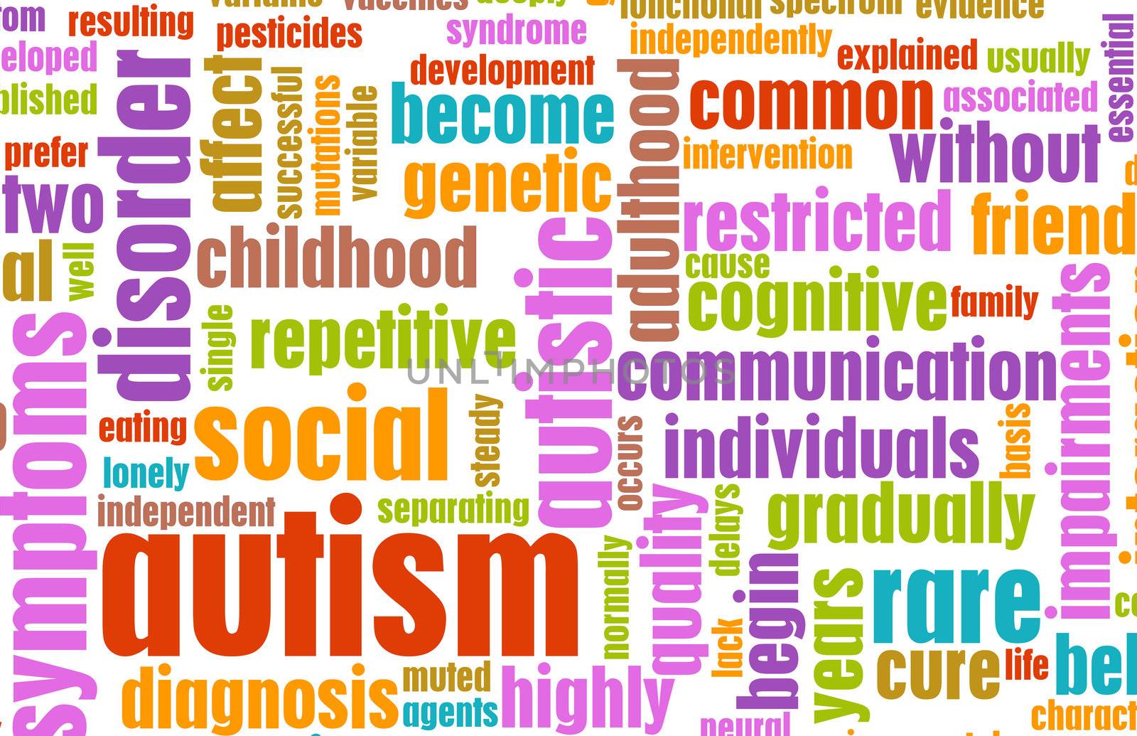 Autism Concept as a Medical Condition Background