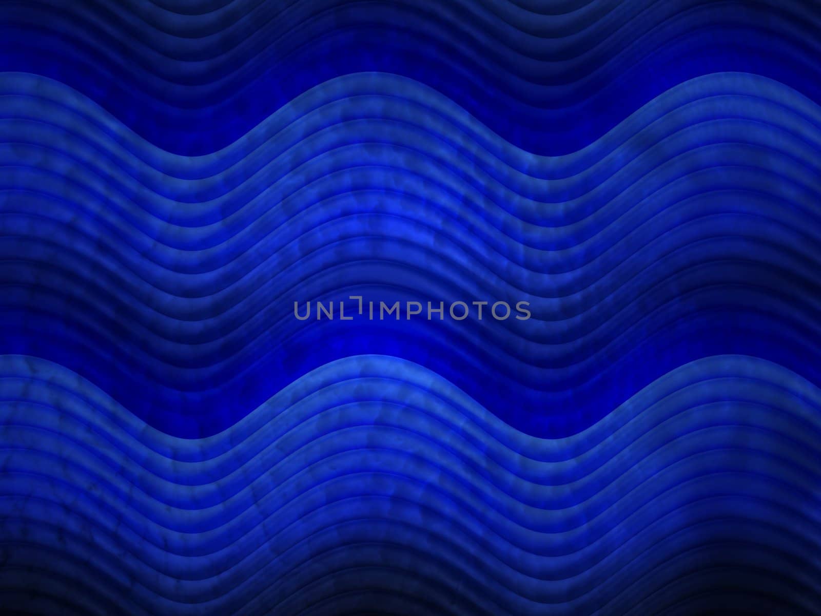 Abstract illustration of blue wave patterns