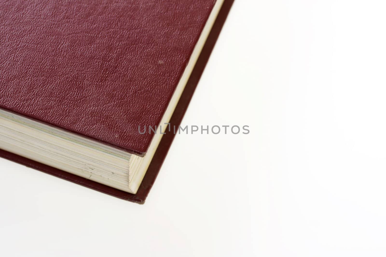 a macro picture of a single book