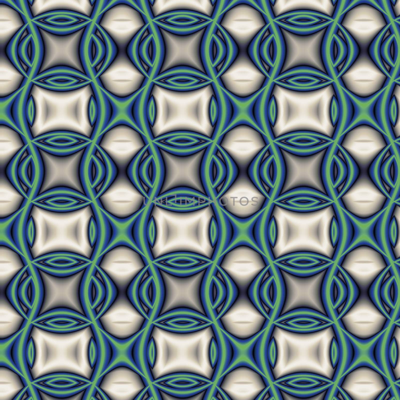 An abstract illustrated background of interlocking ovals, and lines.