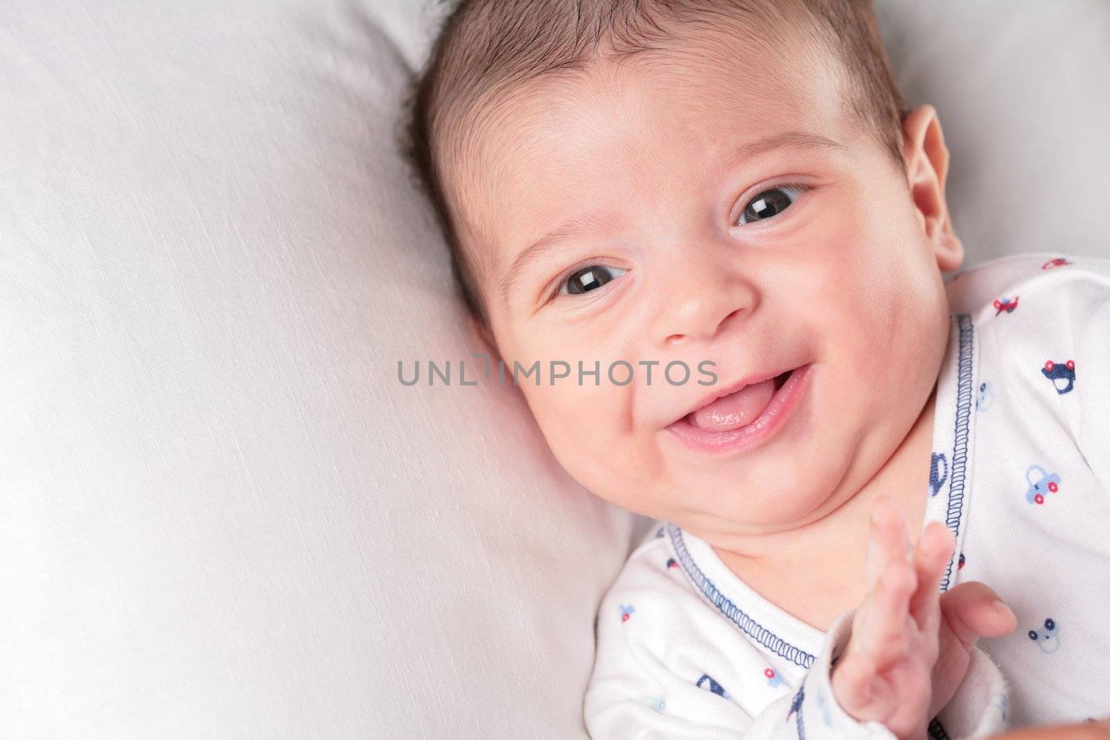 portrait of the smiling lucky baby-boy