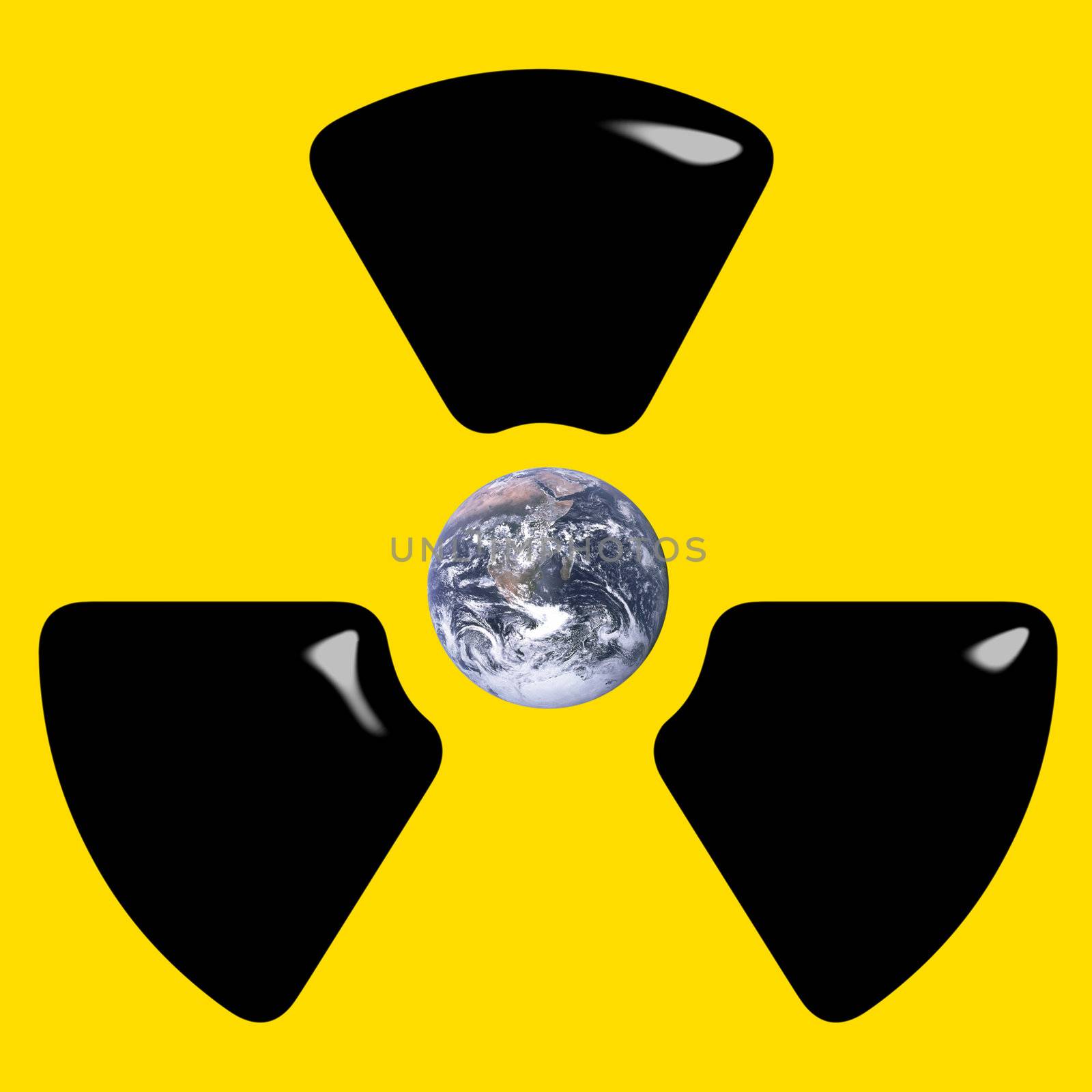 Atomic bomb threat concept