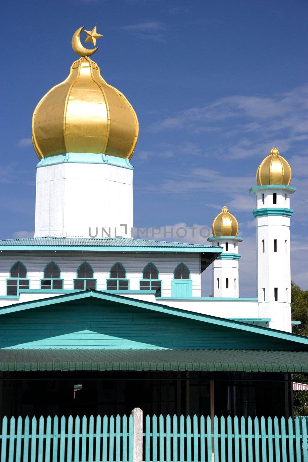 Image of an old mosque in Malaysia.