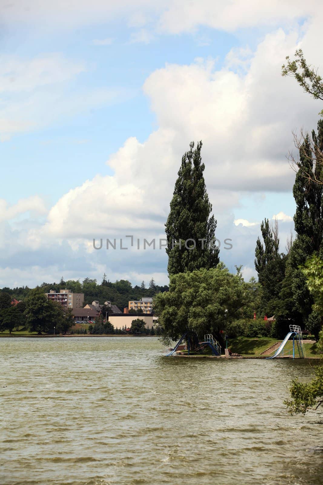 Pond in Jedovnice,  South Moravia, Czech Republic