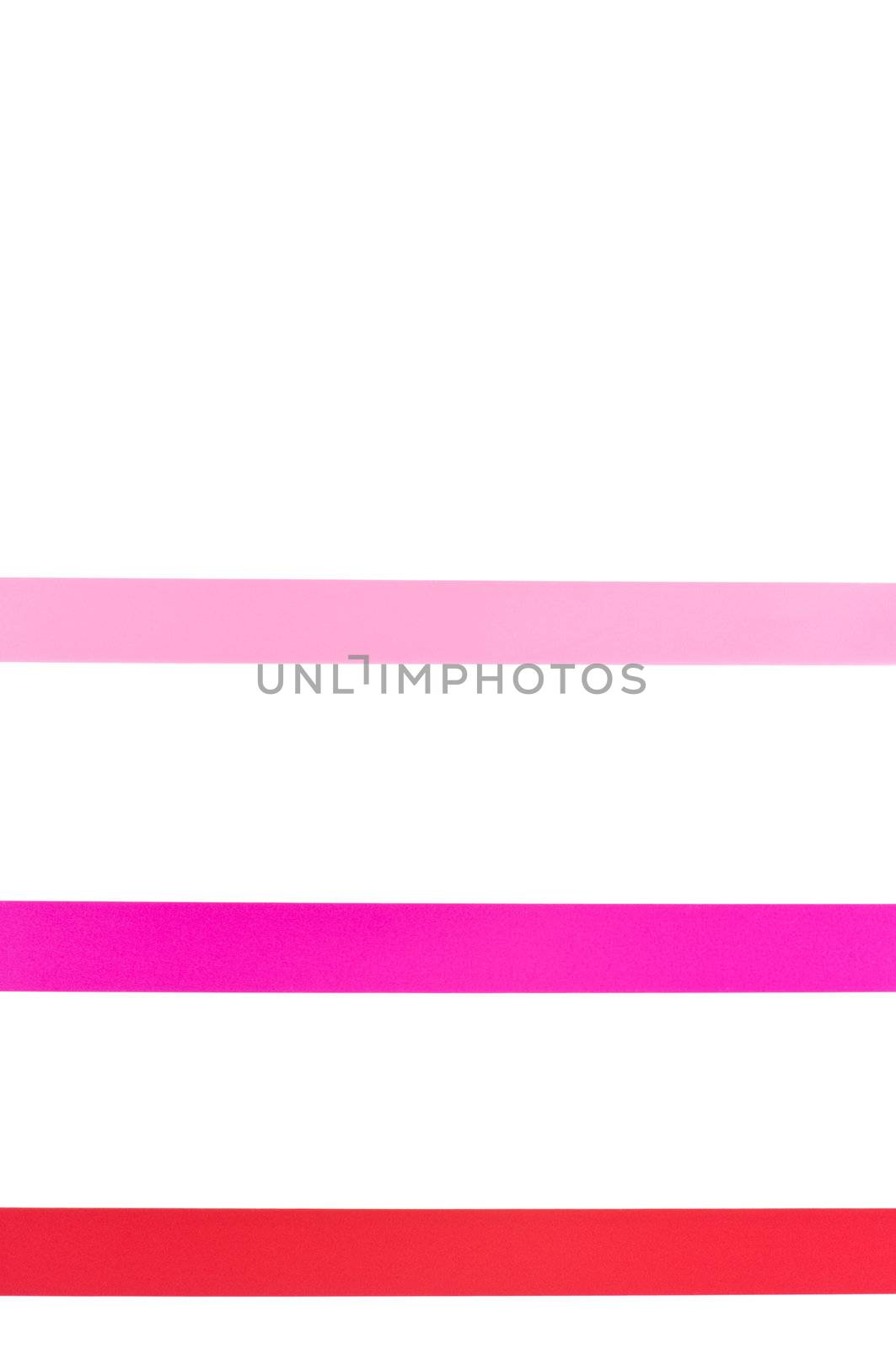 Holiday ribbons for valentine isolated over white. Clipping path by rozhenyuk