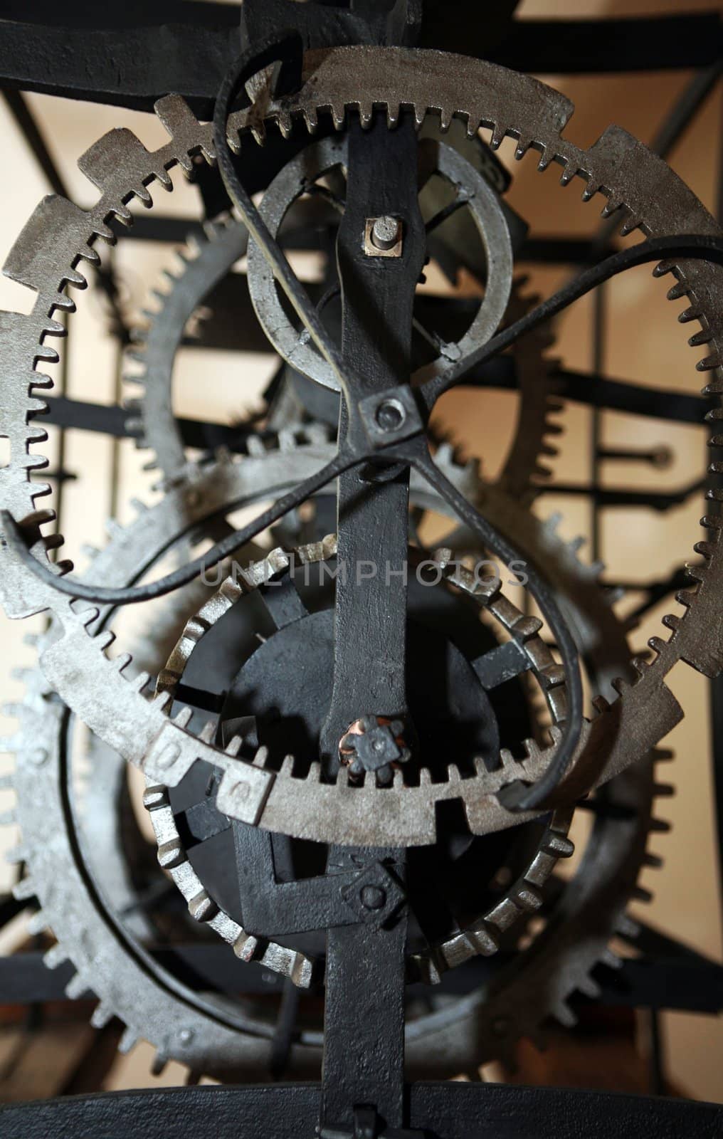 Detail of old machine cog wheels