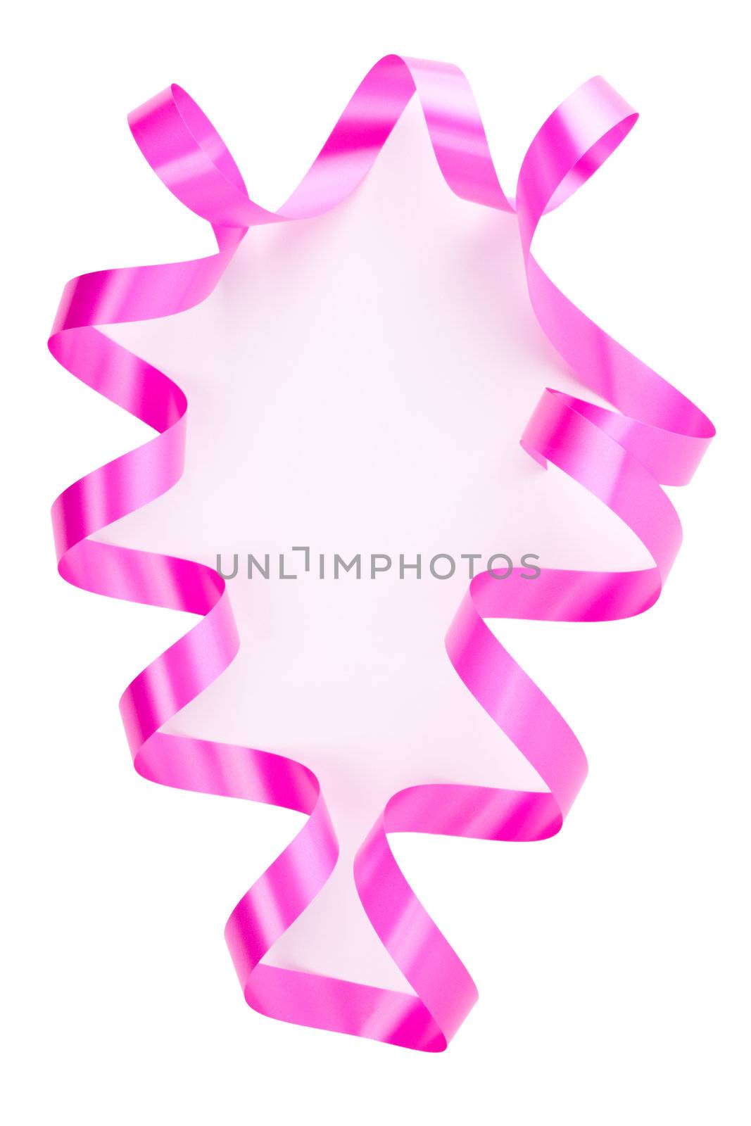 Holiday ribbon for valentine isolated over white. Selection channel by rozhenyuk