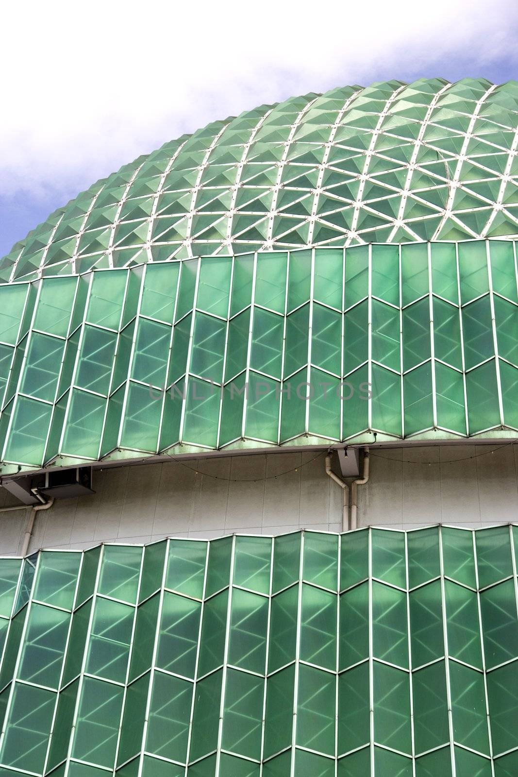 Image of a futuristic looking building in Kuala Lumpur, Malaysia.