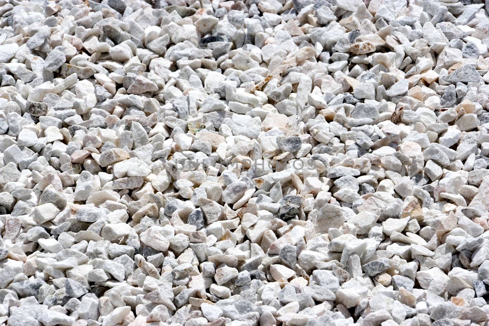 Image of a granite stone aggregate for road construction.