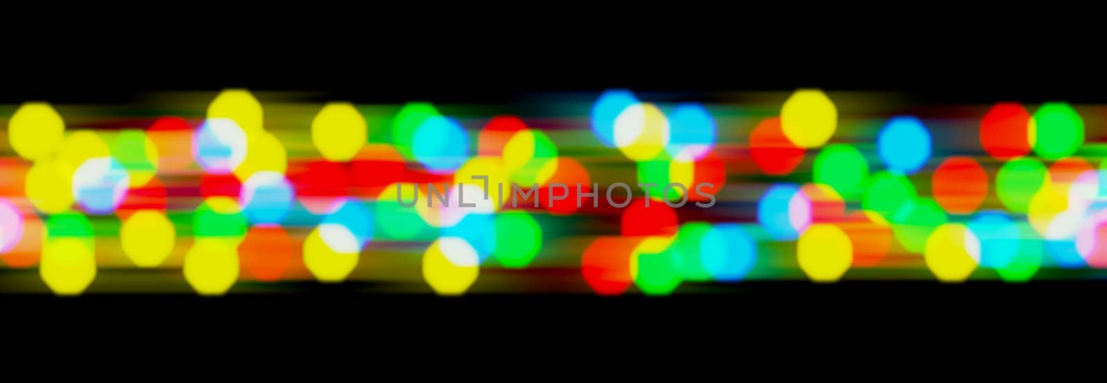 The multi-colored sparkling abstract blur horizontal background