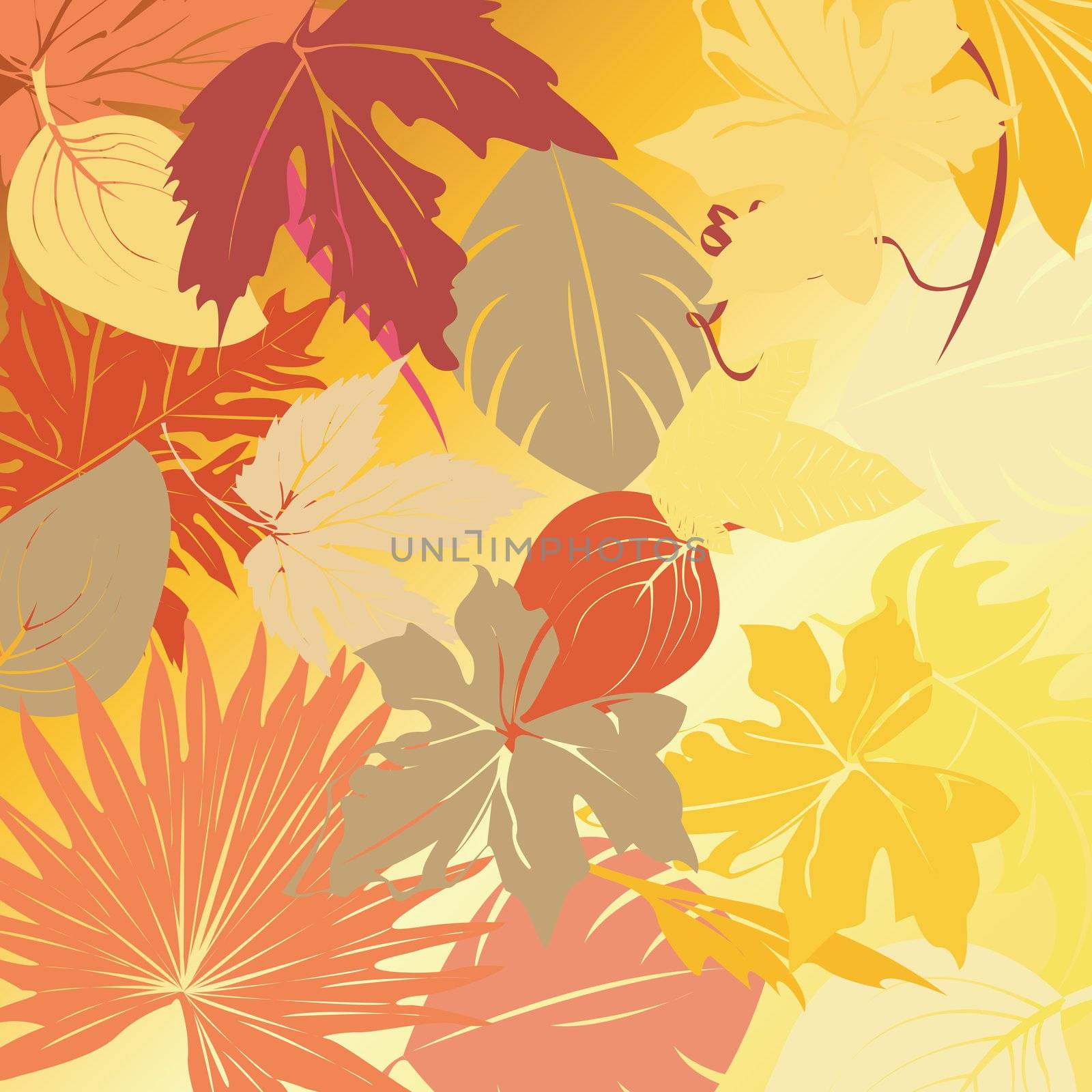 Autumn leaves background by Lirch