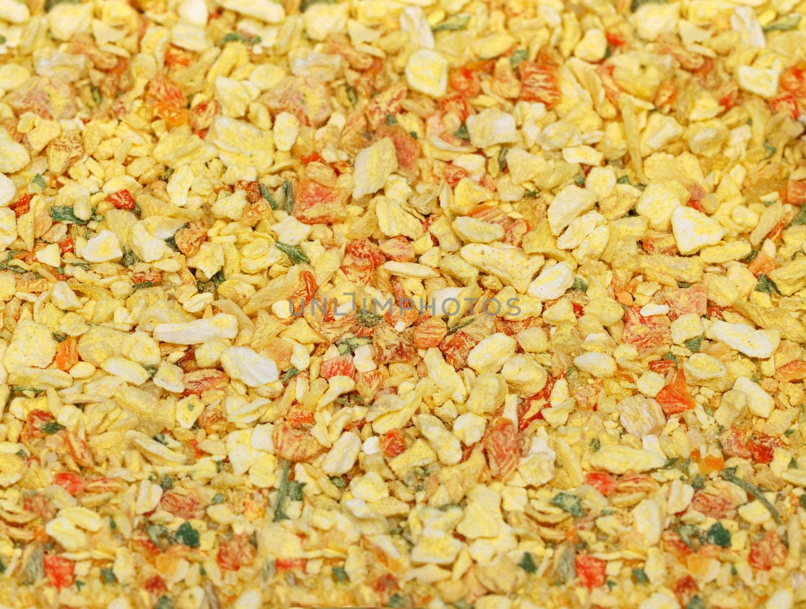 Close-up of ground mixed dry spices.