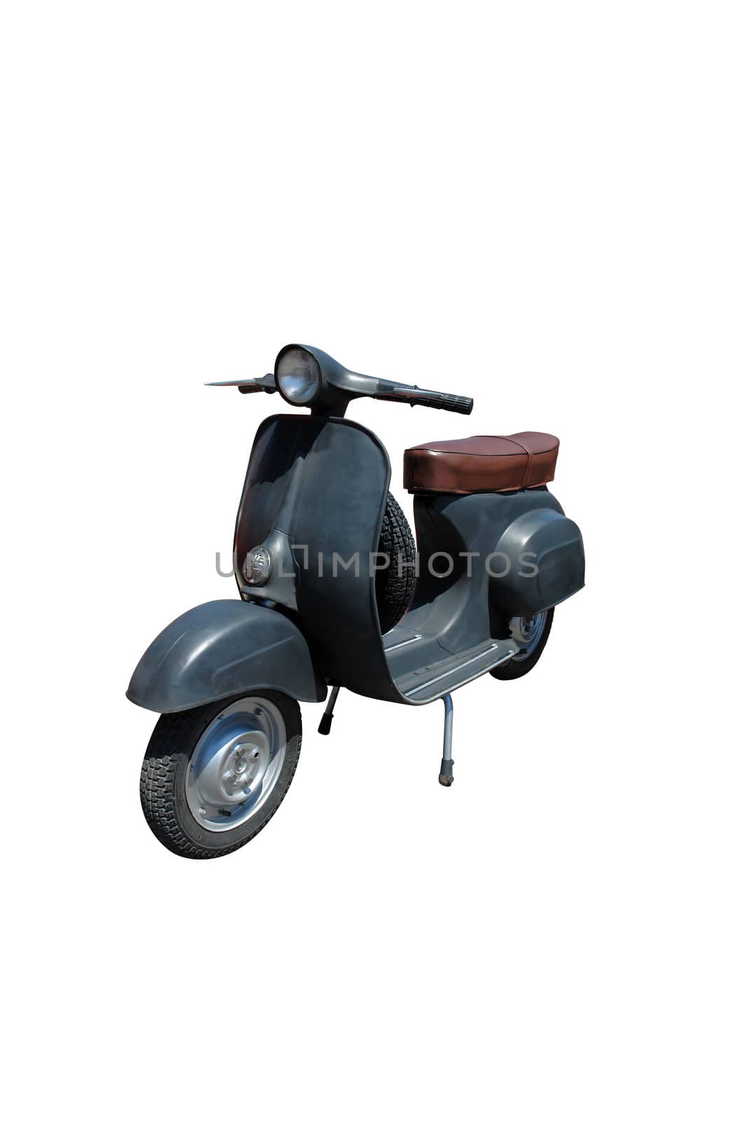 Vintage black scooter. Vector path is included on file.                               