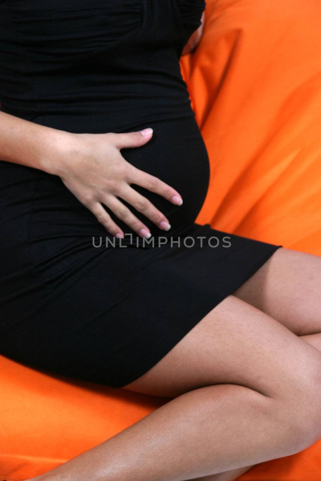 photo of beautiful pregnant female