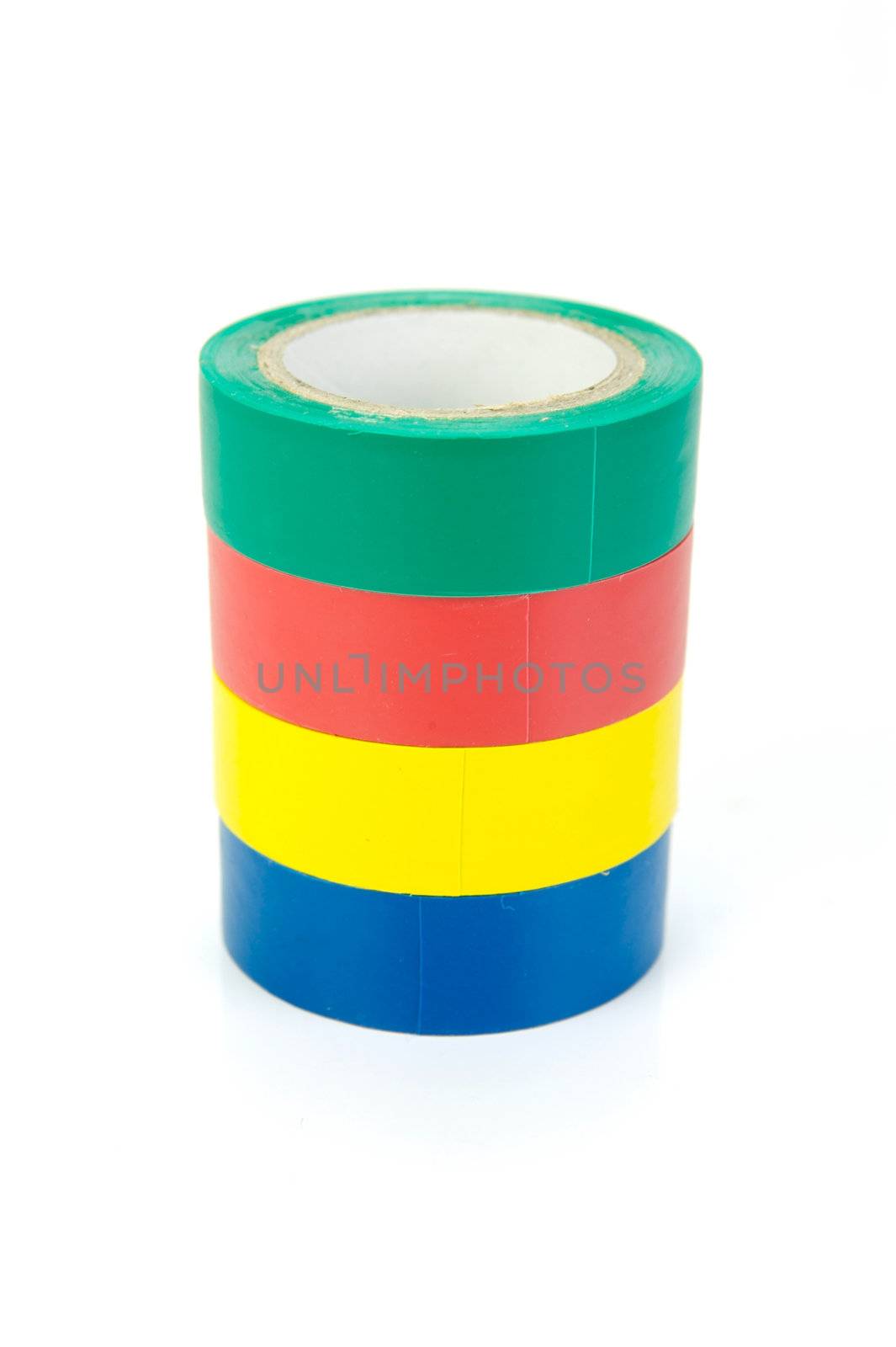 Electrical tape isolated against a white background