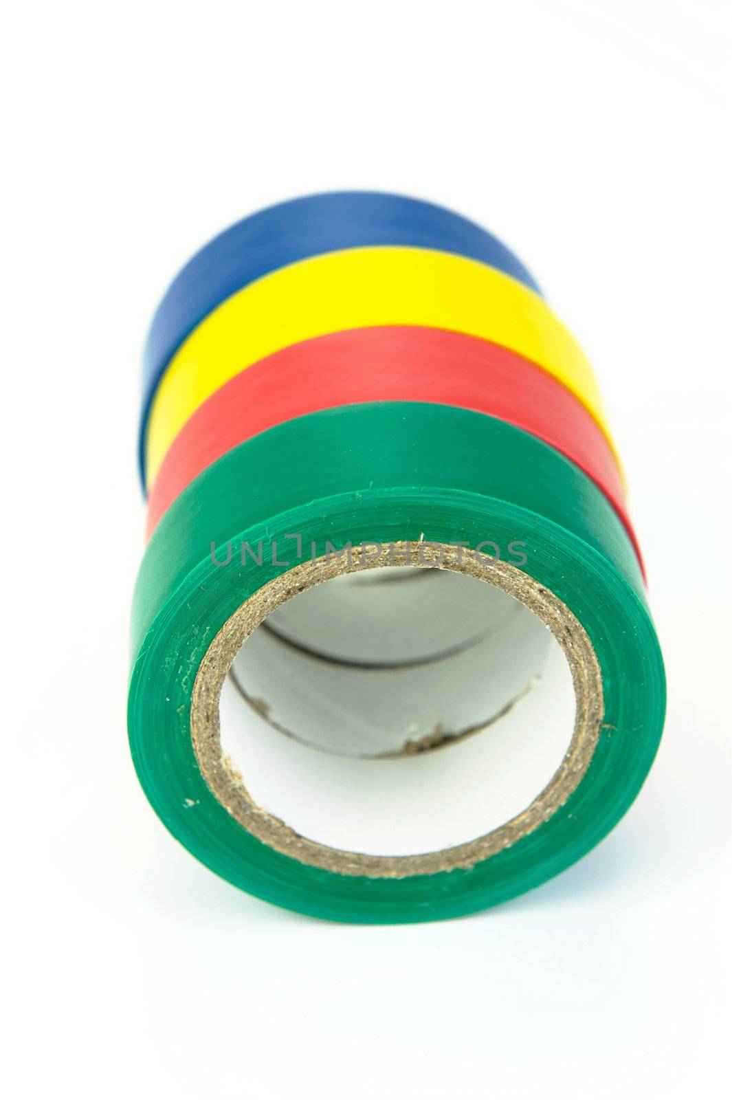 Electrical tape isolated against a white background